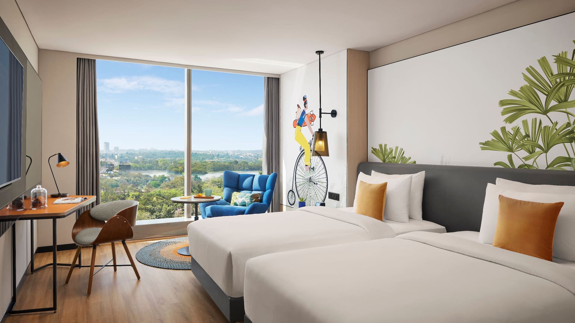 第 1，共 4 Hyatt Centric Hebbal Bengaluru Lake View Twin Expanse