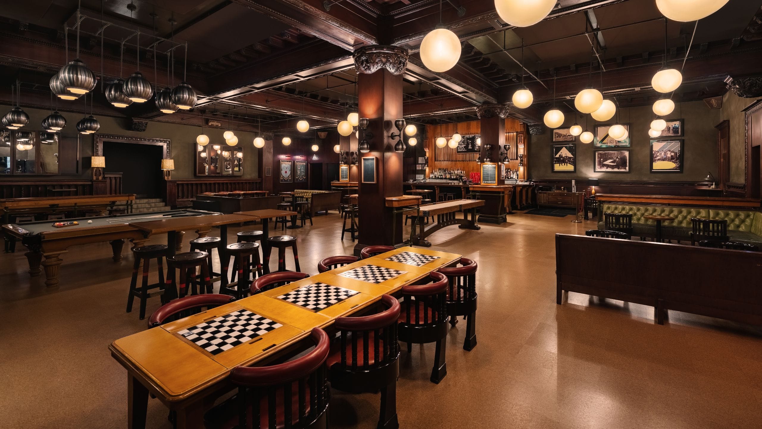 Chicago Athletic Association Gameroom Checkers