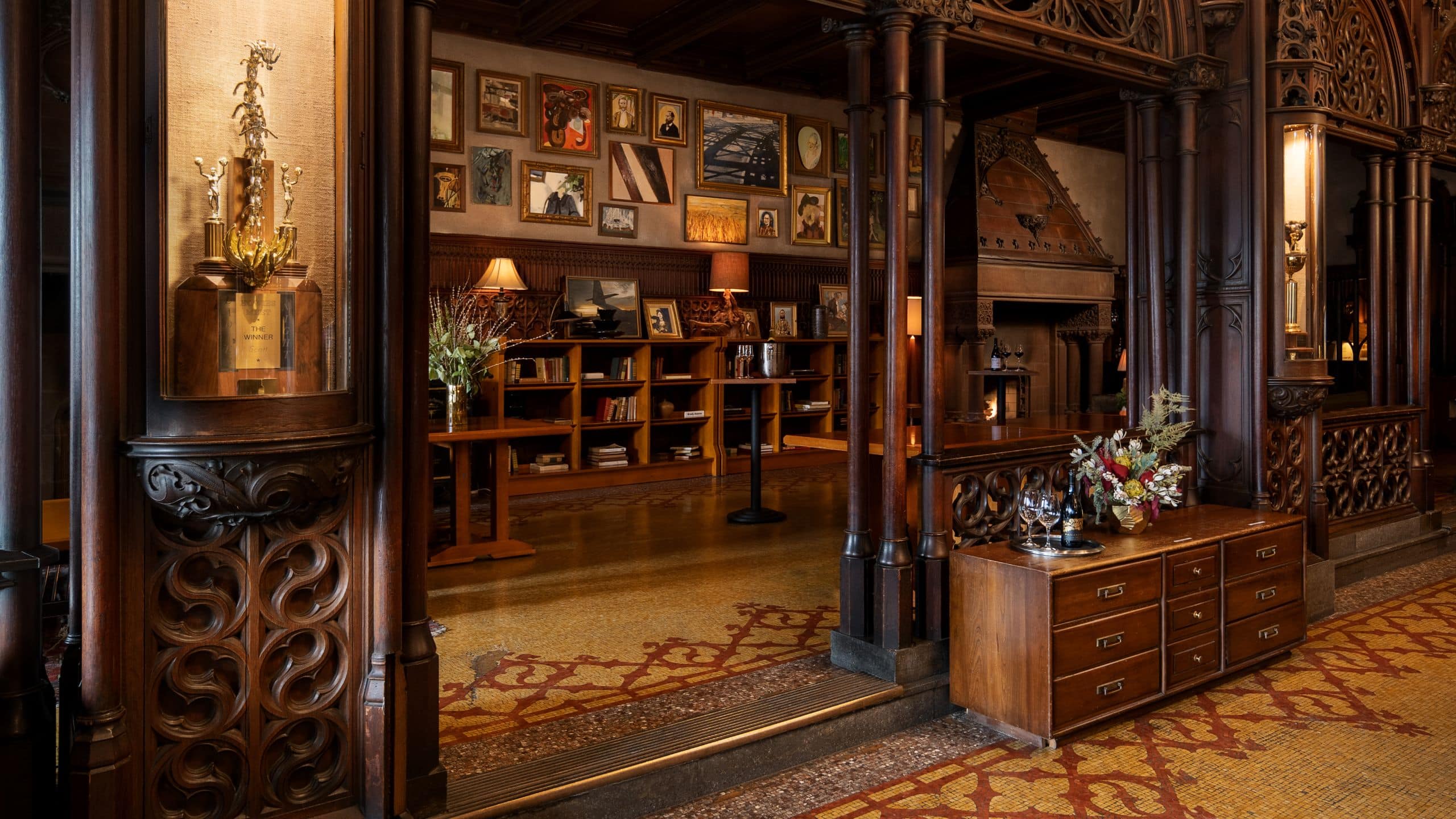 Chicago Athletic Association Library Lobby Seating