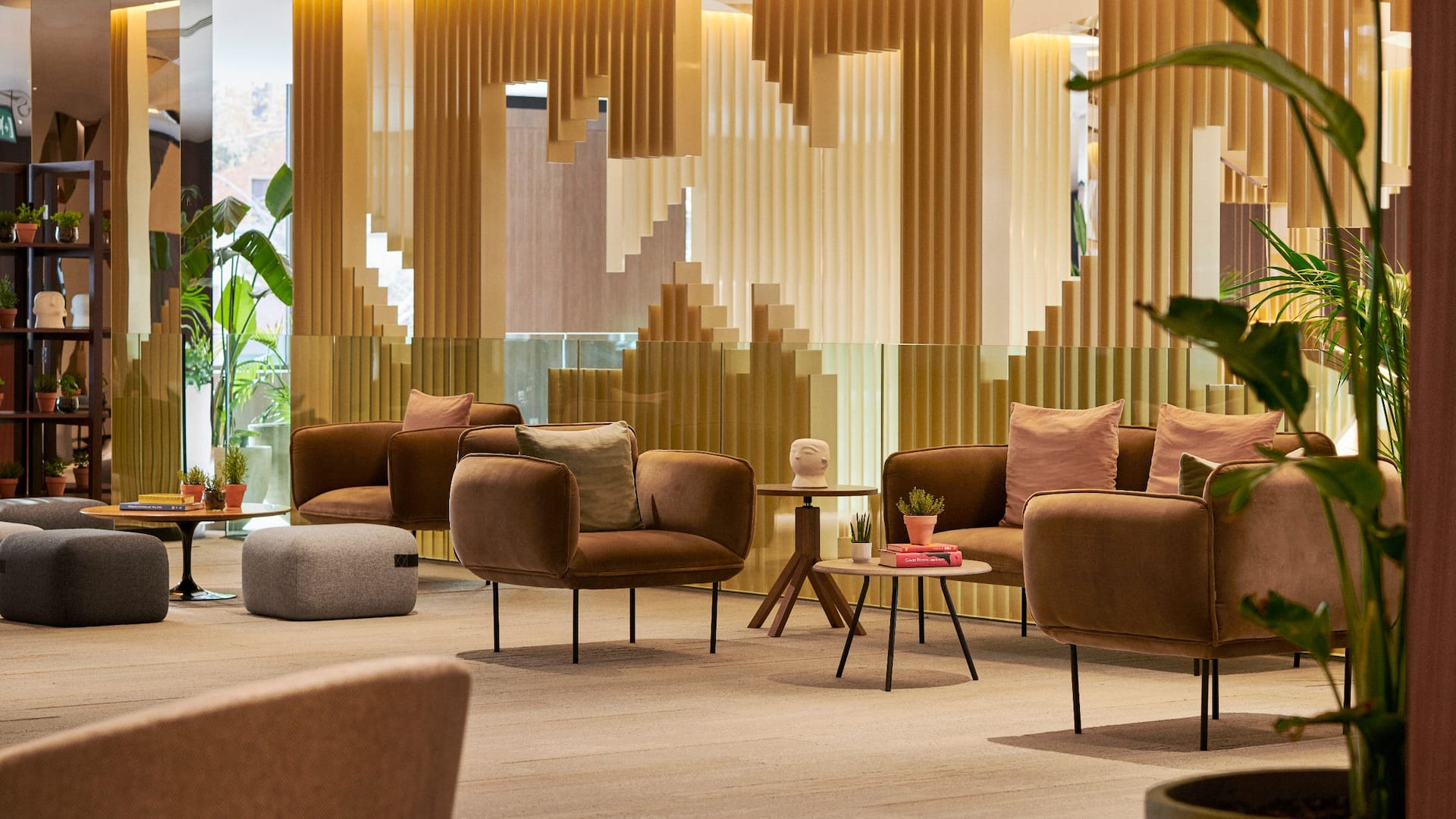 Grand Hyatt Barcelona Foyer Mezzanine Sofas