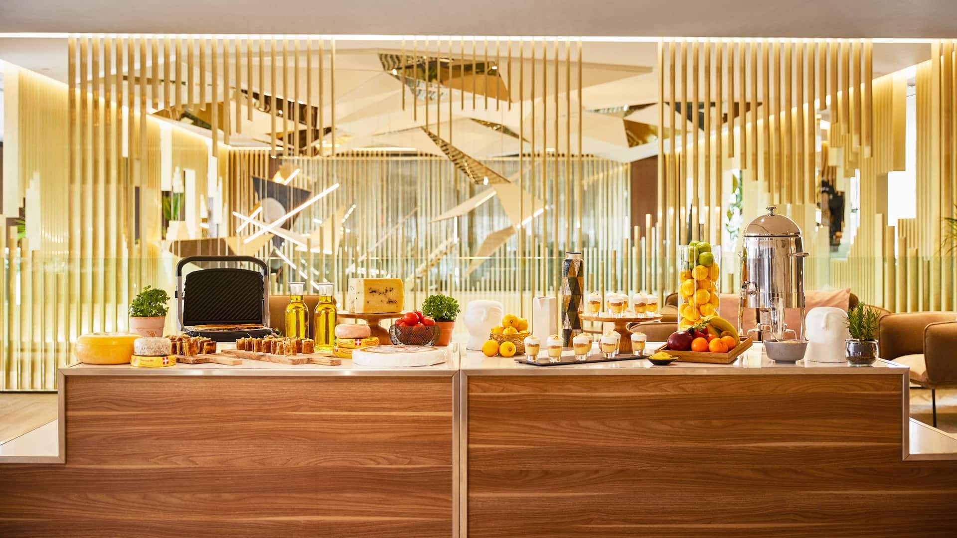 5 of 8 Grand Hyatt Barcelona Hall Mezzanine Bikini Show Cooking