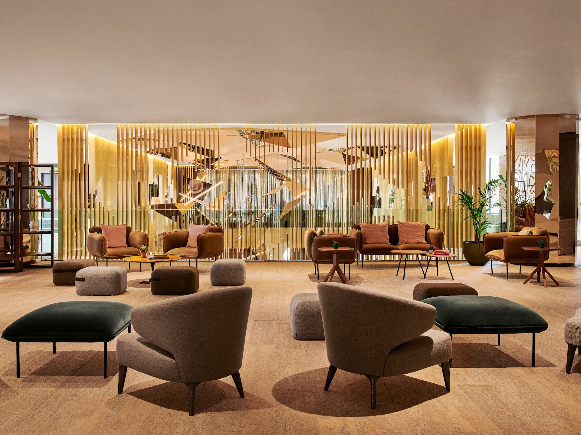 Grand Hyatt Barcelona Mezzanine Sofas General View