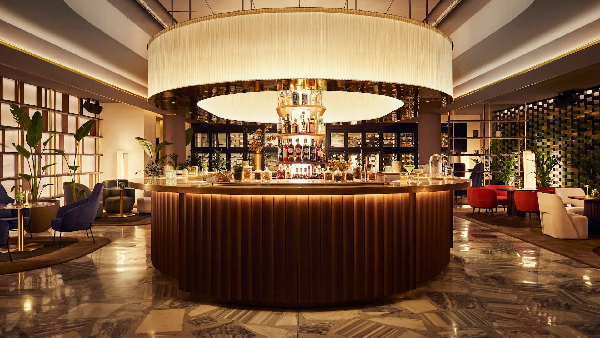 Grand Hyatt Barcelona Sofia Bar And Tapas General View Cocktails