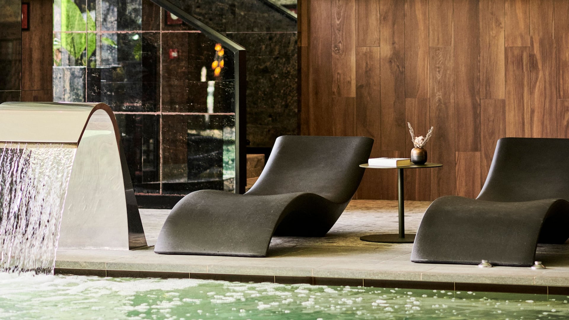Grand Hyatt Barcelona Spa Main Pool Hammocks