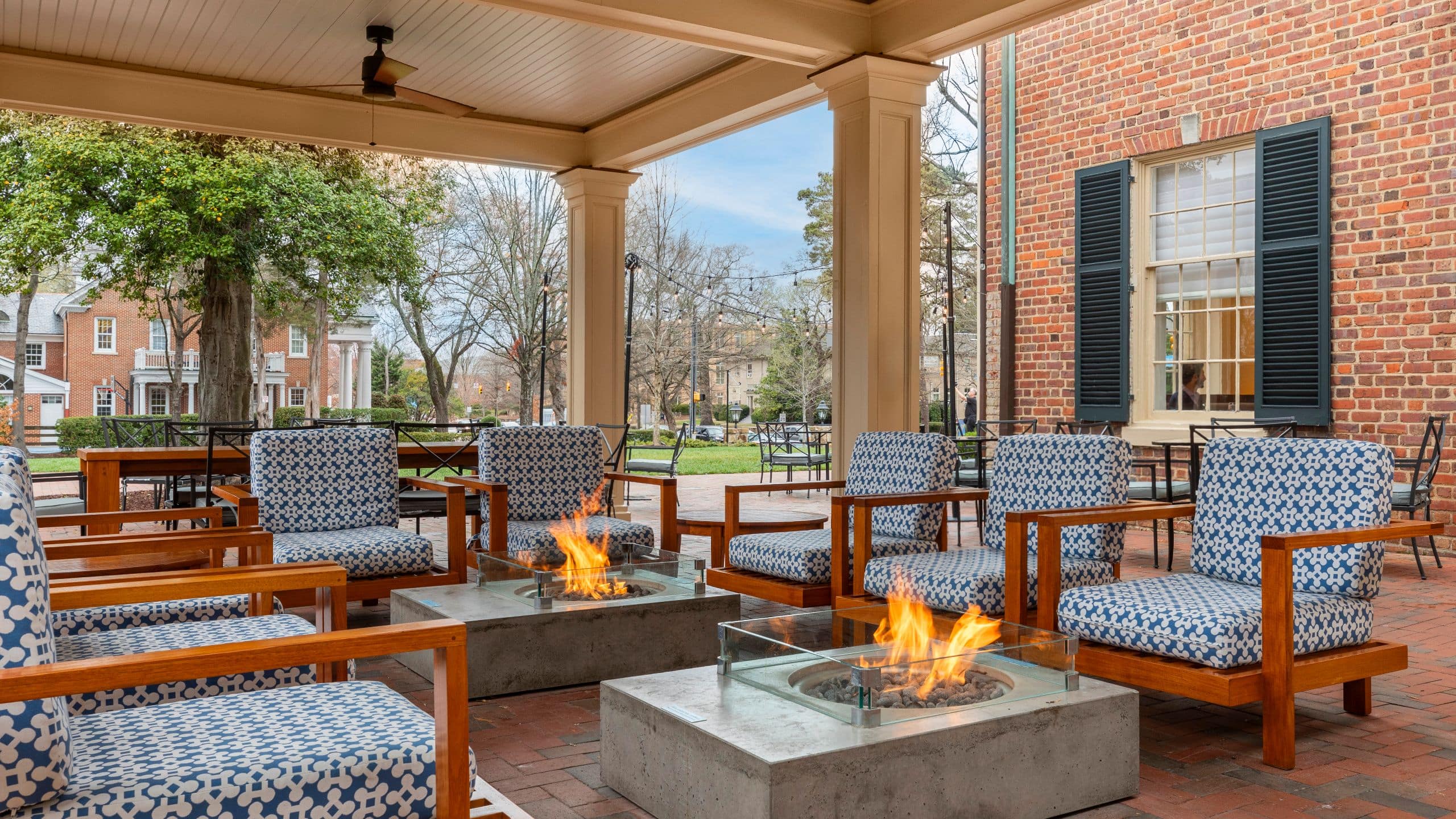 The Carolina Inn Terrace Fire Pits