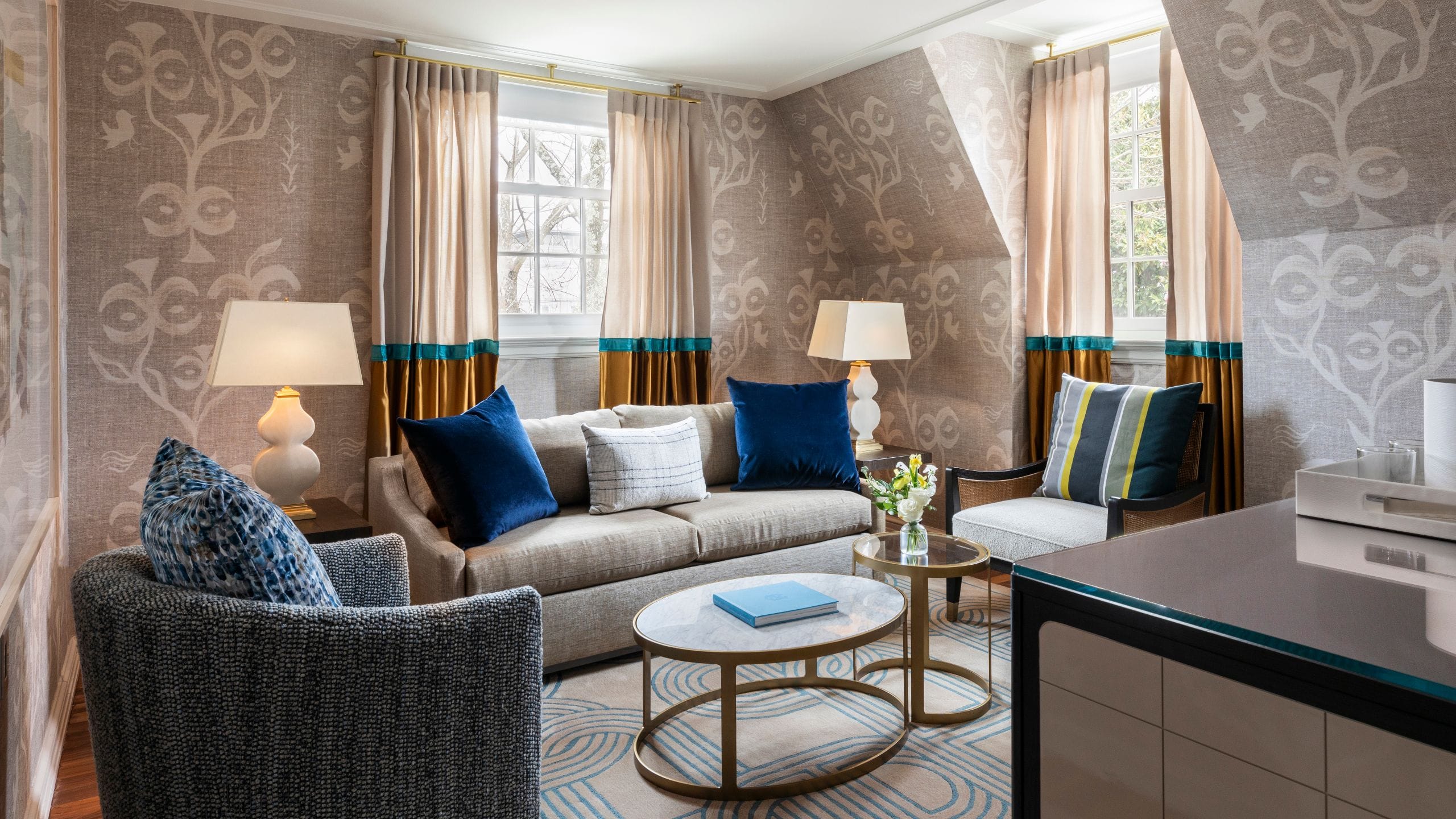 The Carolina Inn King Suite Sitting Room Layout