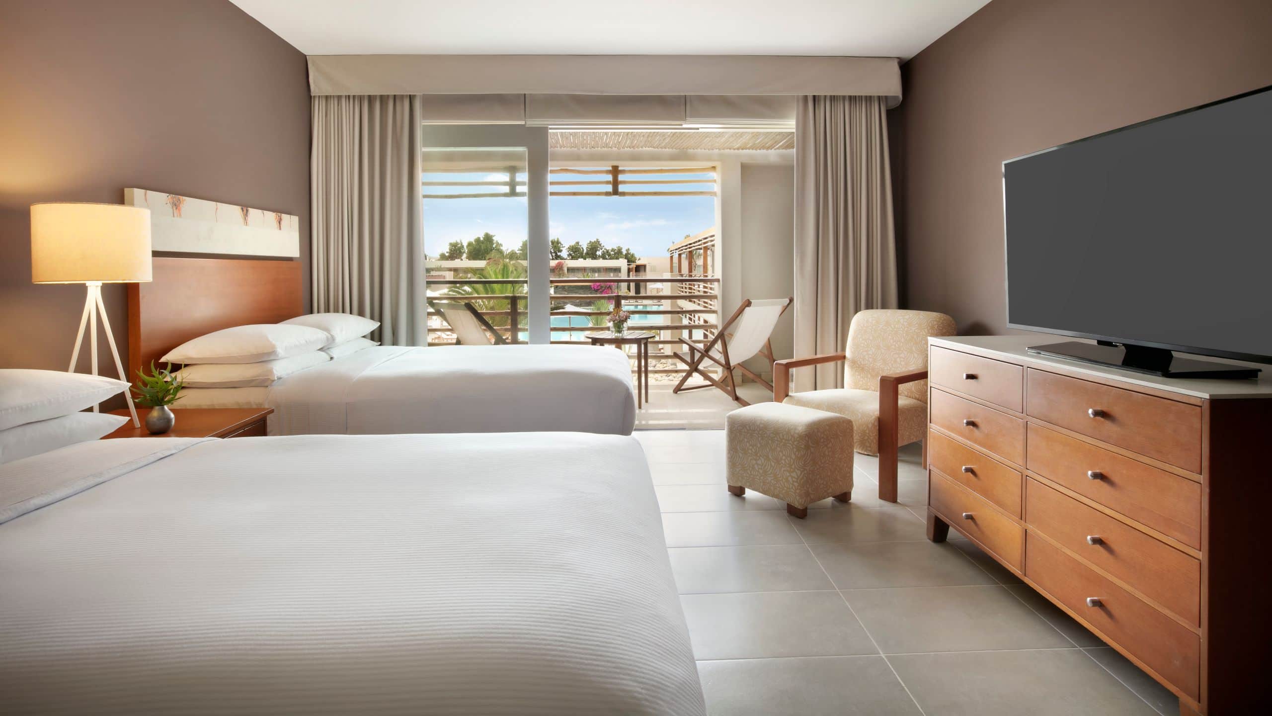 The Legend Paracas Resort Two Double Beds Accessible Suite Pool View