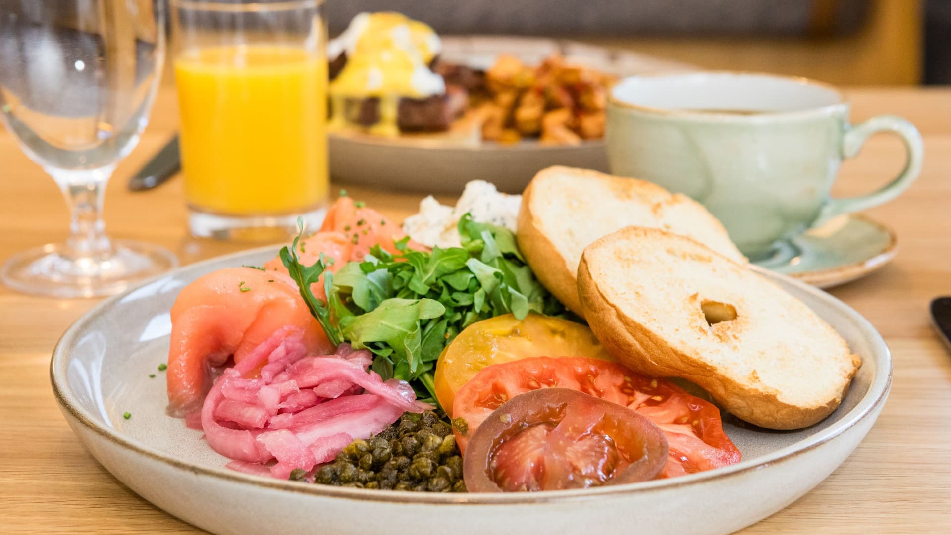 5 of 5 Hyatt Regency Coralville Hotel & Conference Center Smoked Salmon Bagel