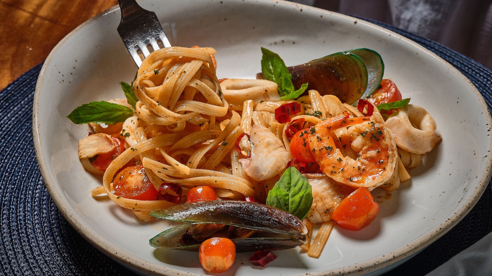 Hyatt Regency Koh Samui Sesun Grill And Beach Bar Seafood Linguine