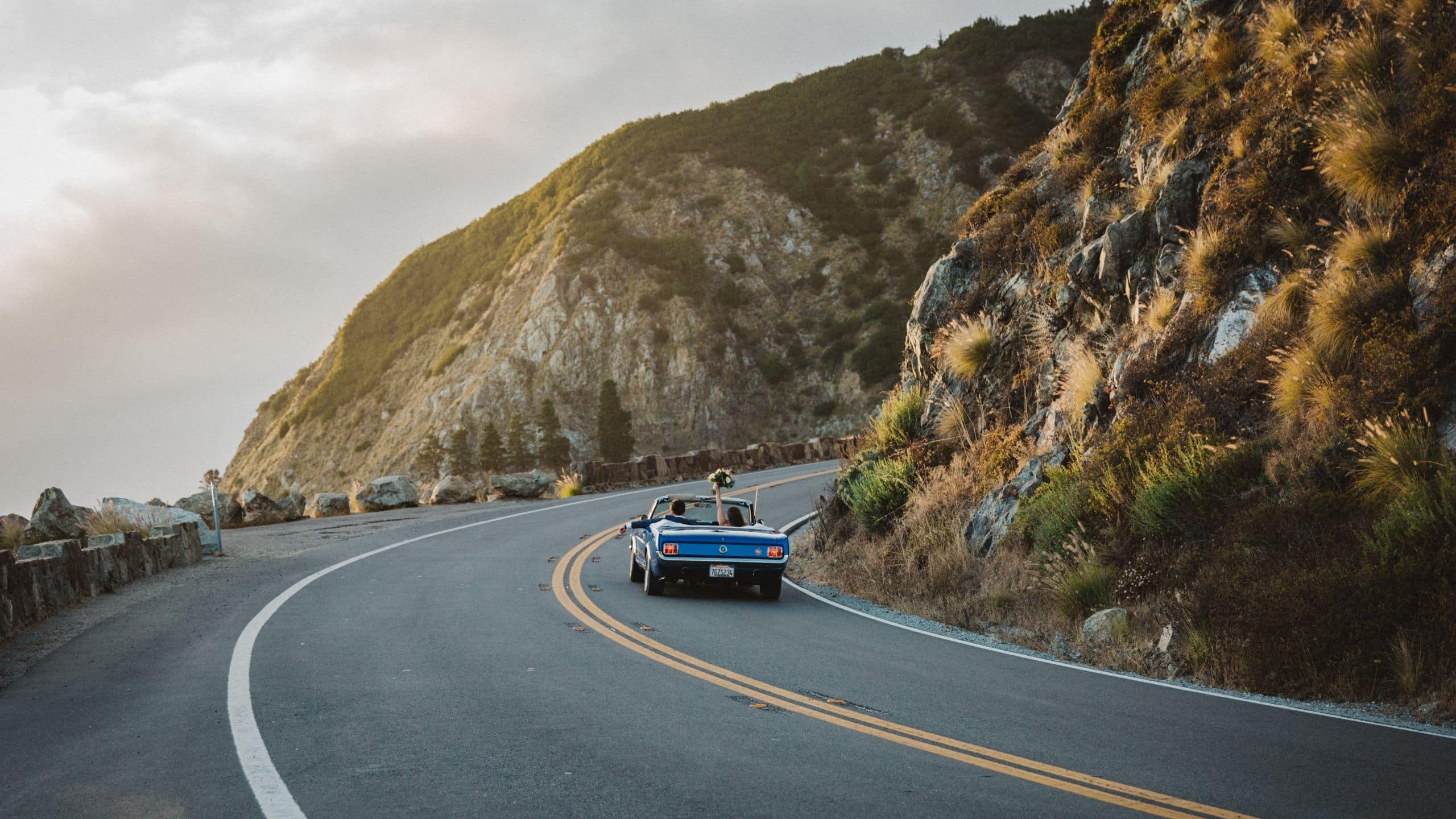 Alila Ventana Big Sur Classic Car Just Married