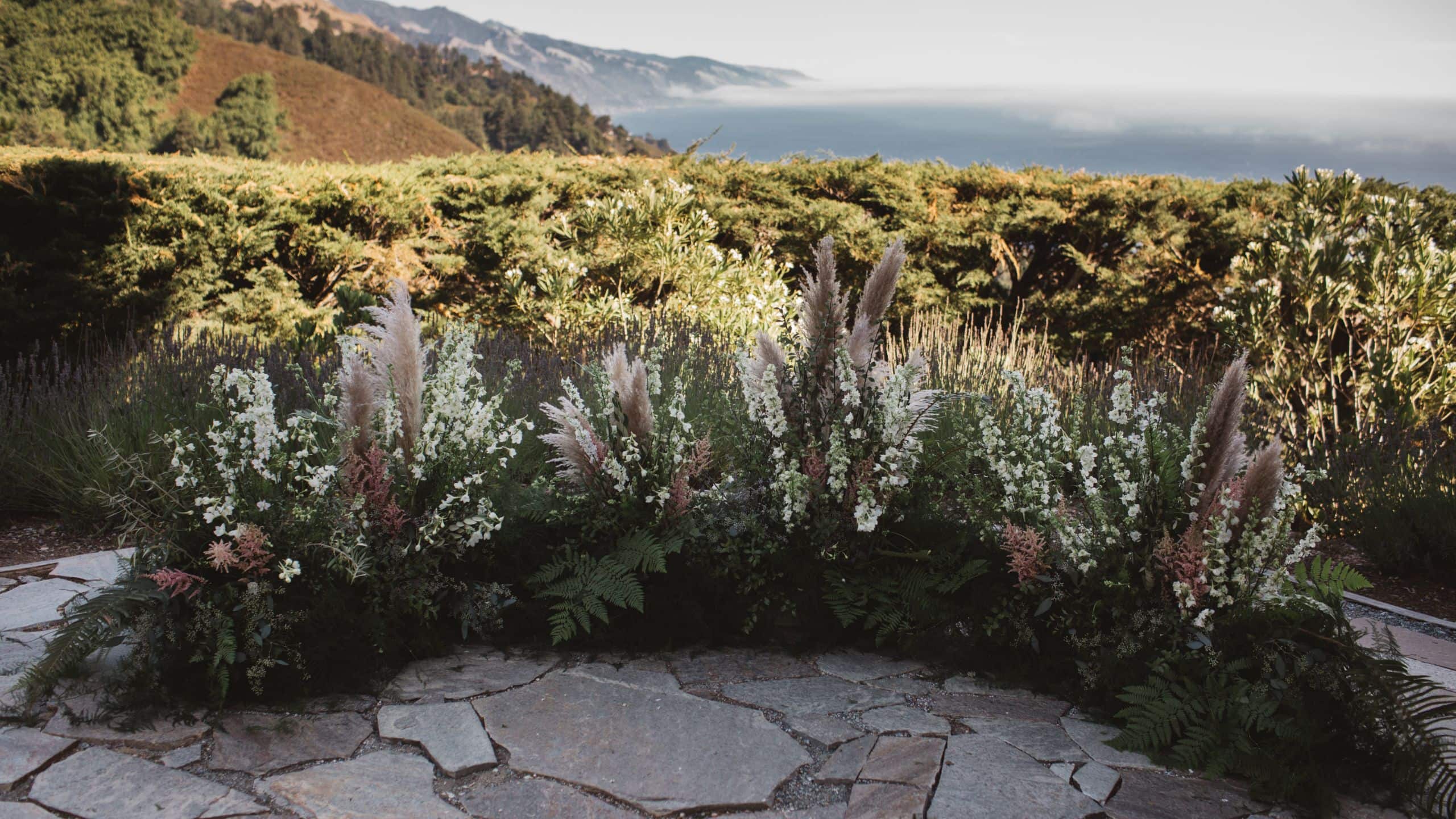 Alila Ventana Big Sur Sur Vista Ceremony Rustic Altar Detail