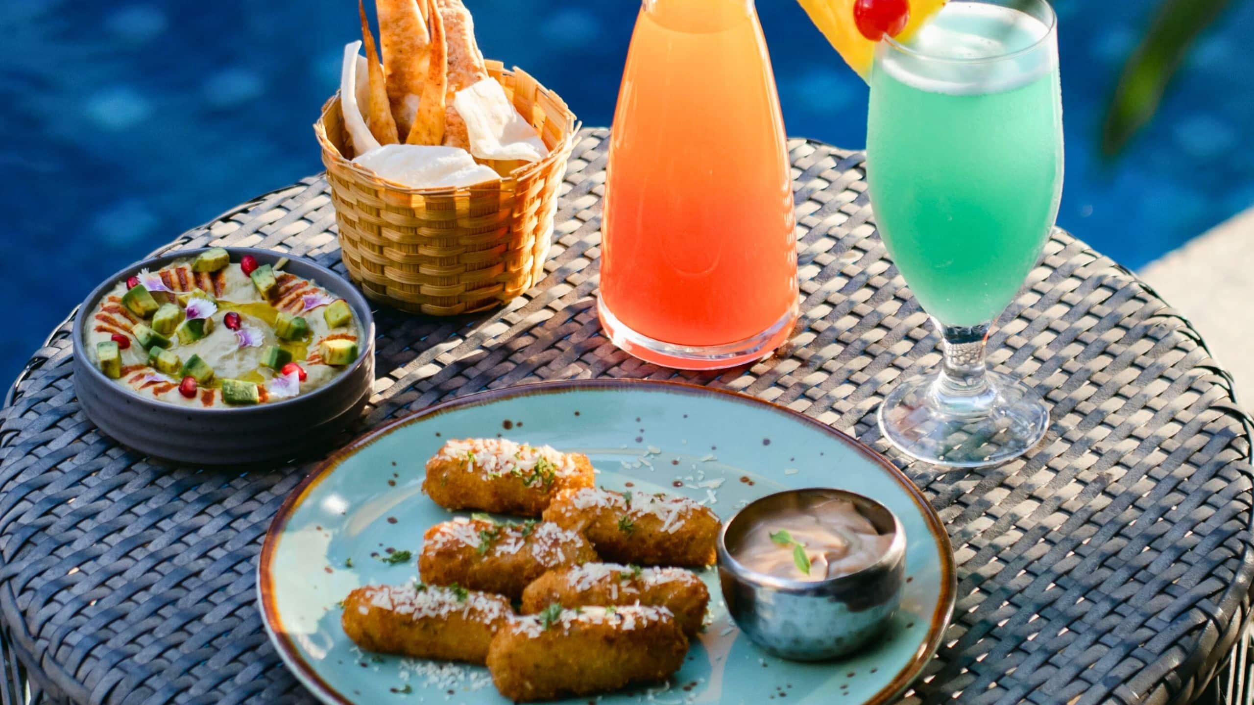 Hyatt Centric Candolim Goa Swimming Pool Bar Food And Drinks