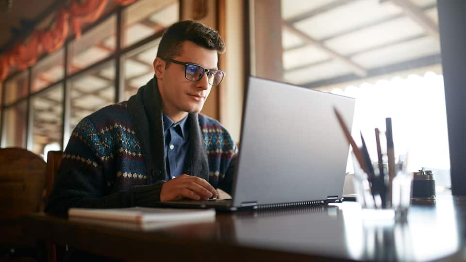 Man on laptop
