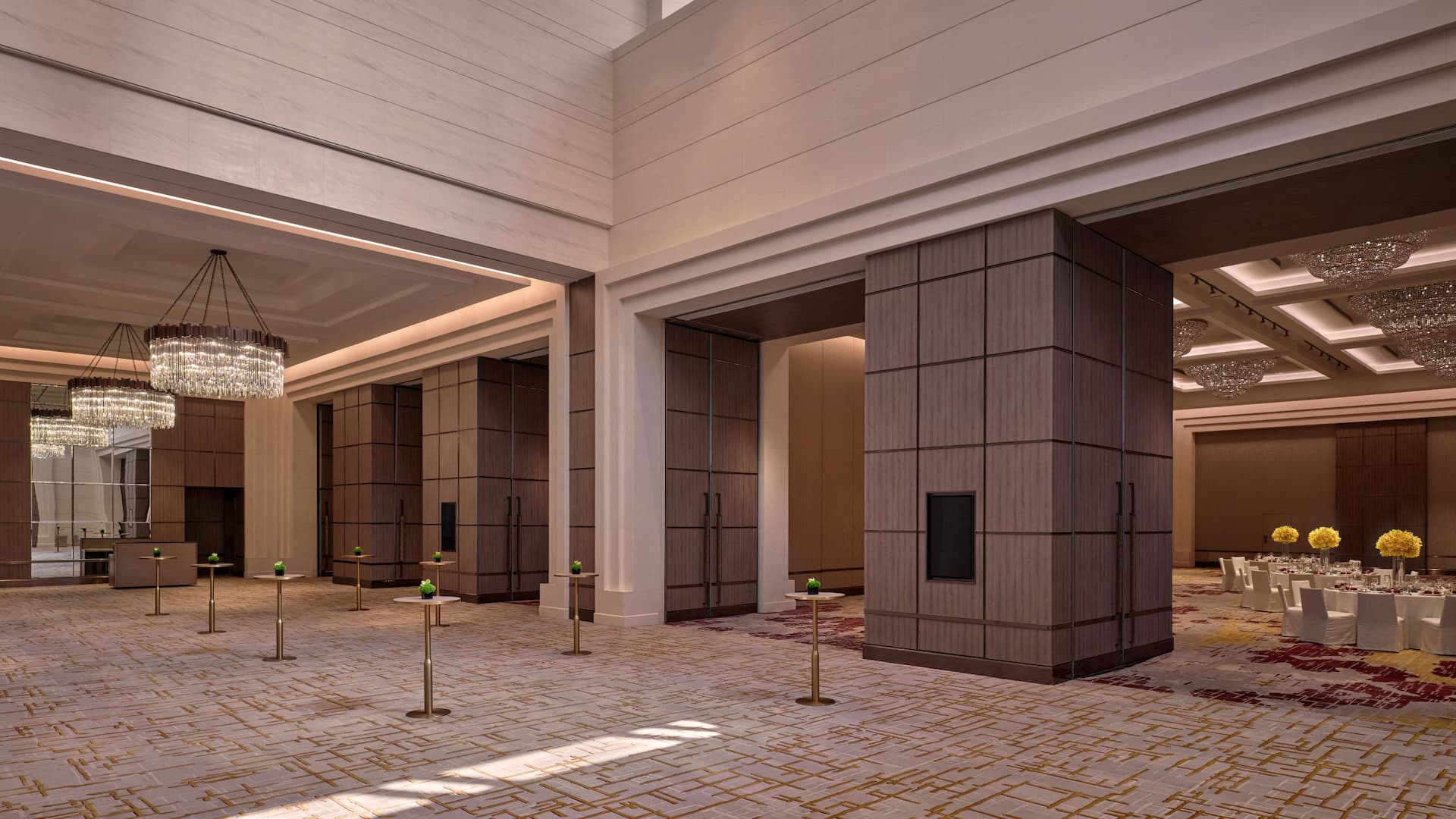 Grand Hyatt Beijing Grand Ballroom Prefunction Setup