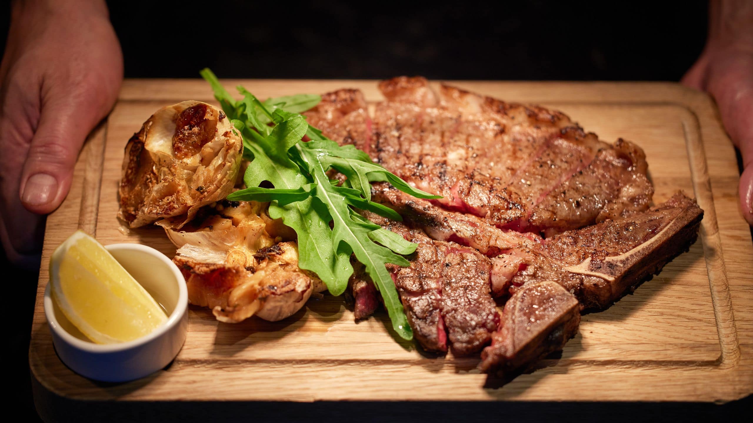 Fuji Speedway Hotel Trofeo Italian Grill Tbone Steak Hand