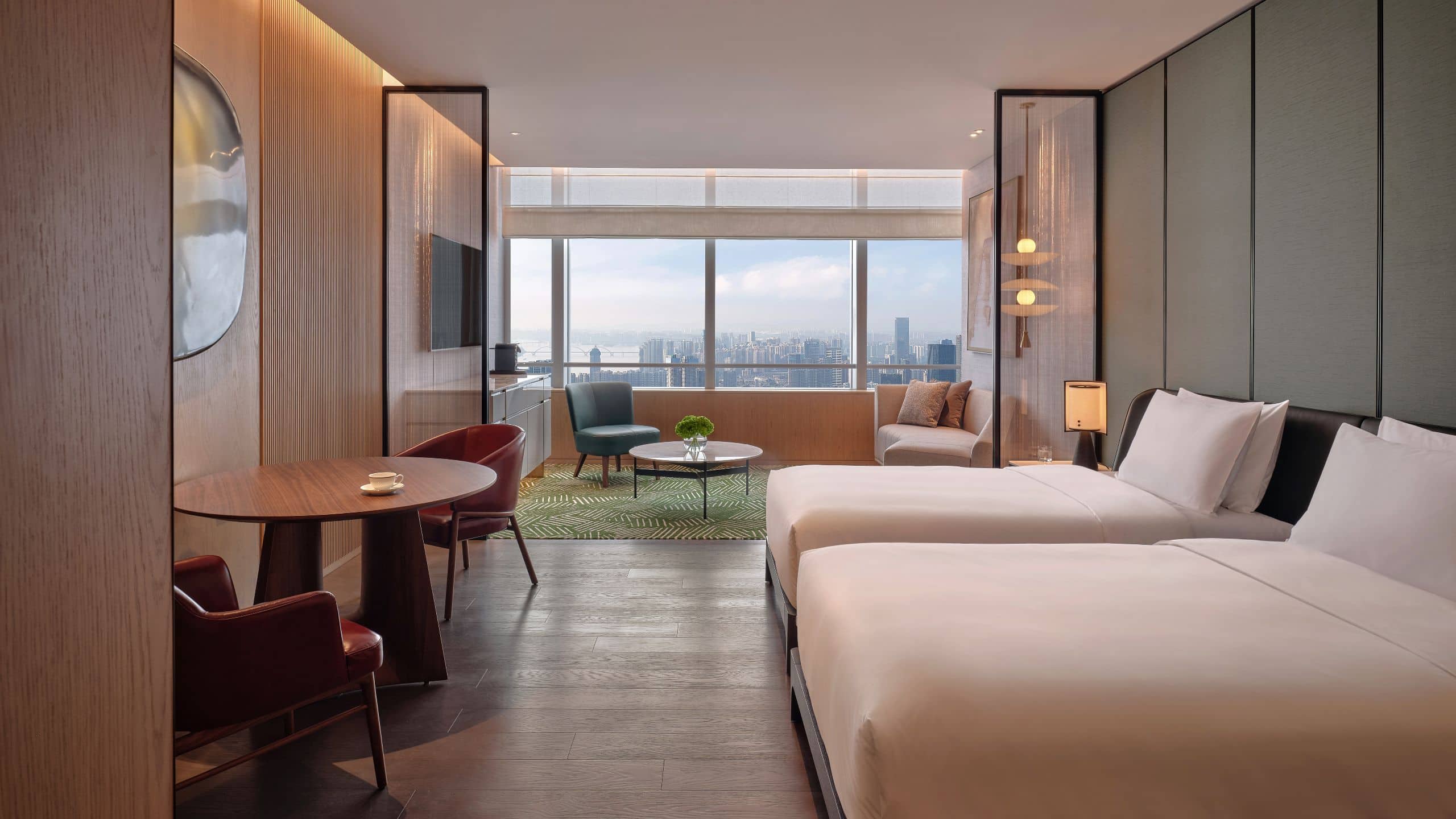 1/2 Park Hyatt Changsha Twin Beds With River View Deluxe
