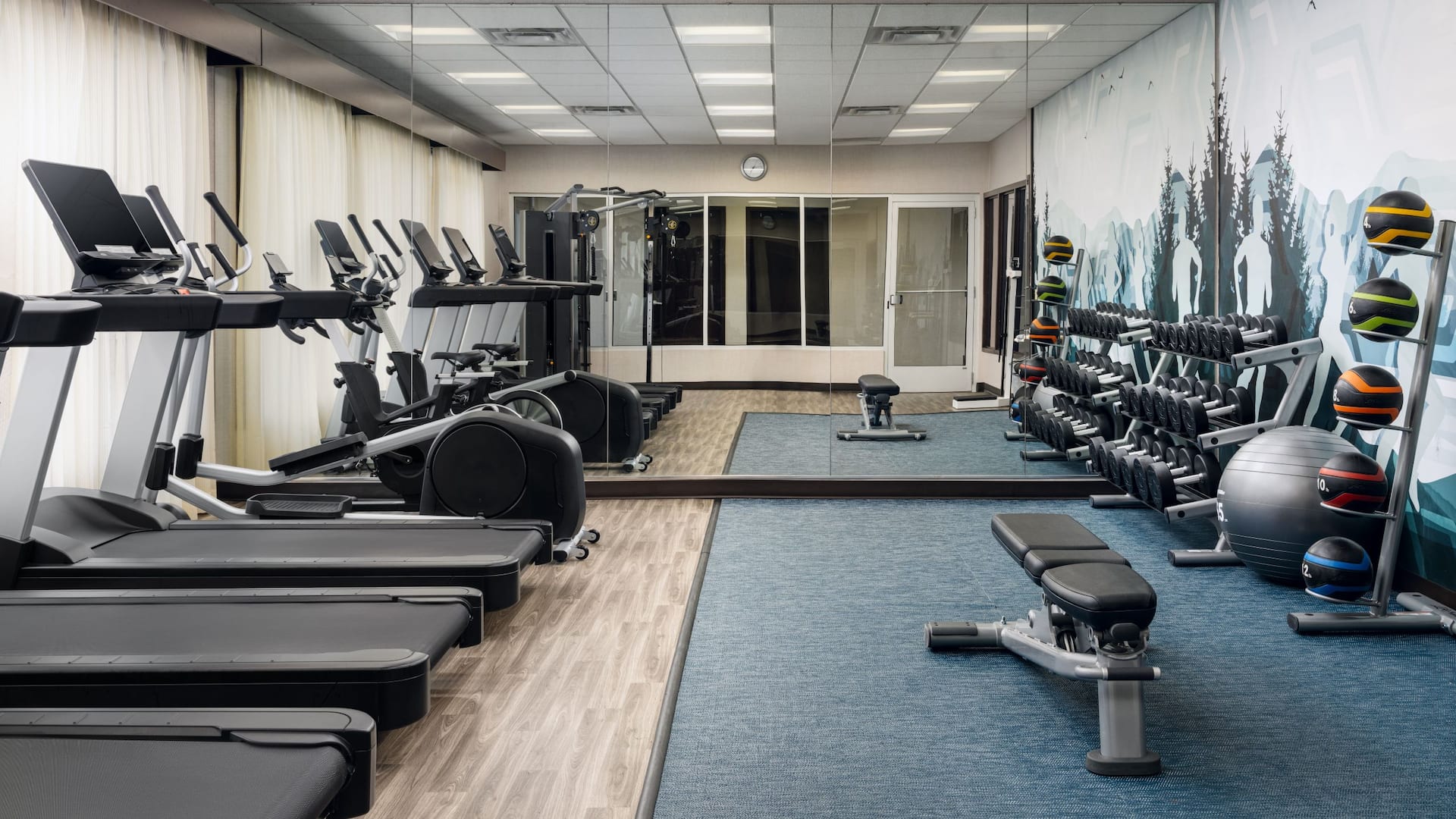 Hyatt Place Canton Fitness Center Treadmills Weights