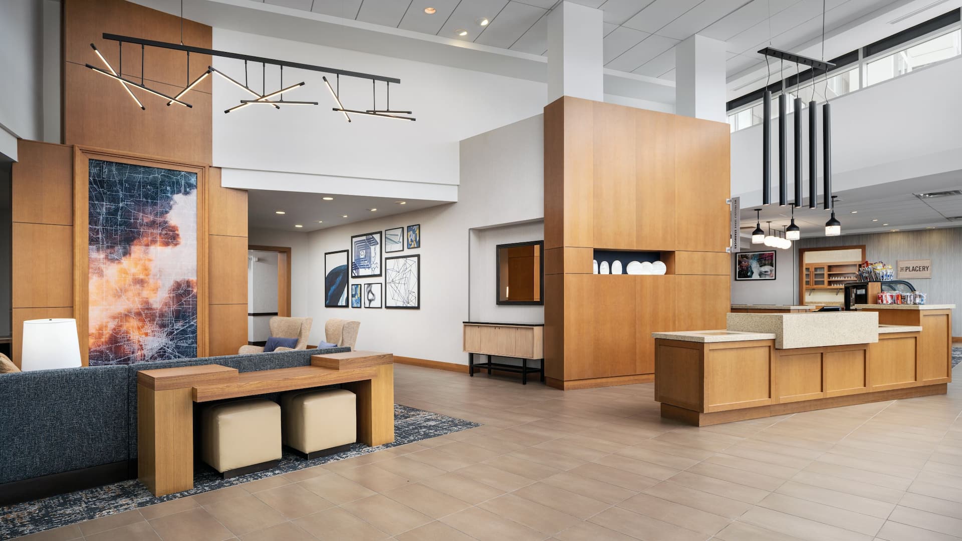 Hyatt Place Canton Lobby Front Desk Seating