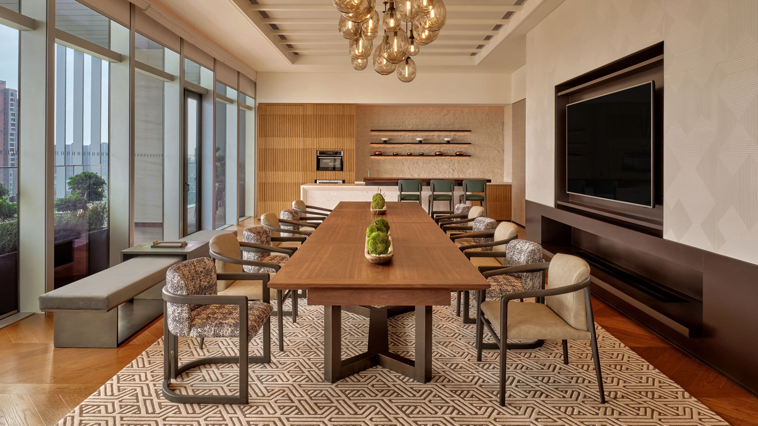 3 из 7 Hyatt Centric Gaoxin Xi’an Hospitality Suite Dining Room Layout