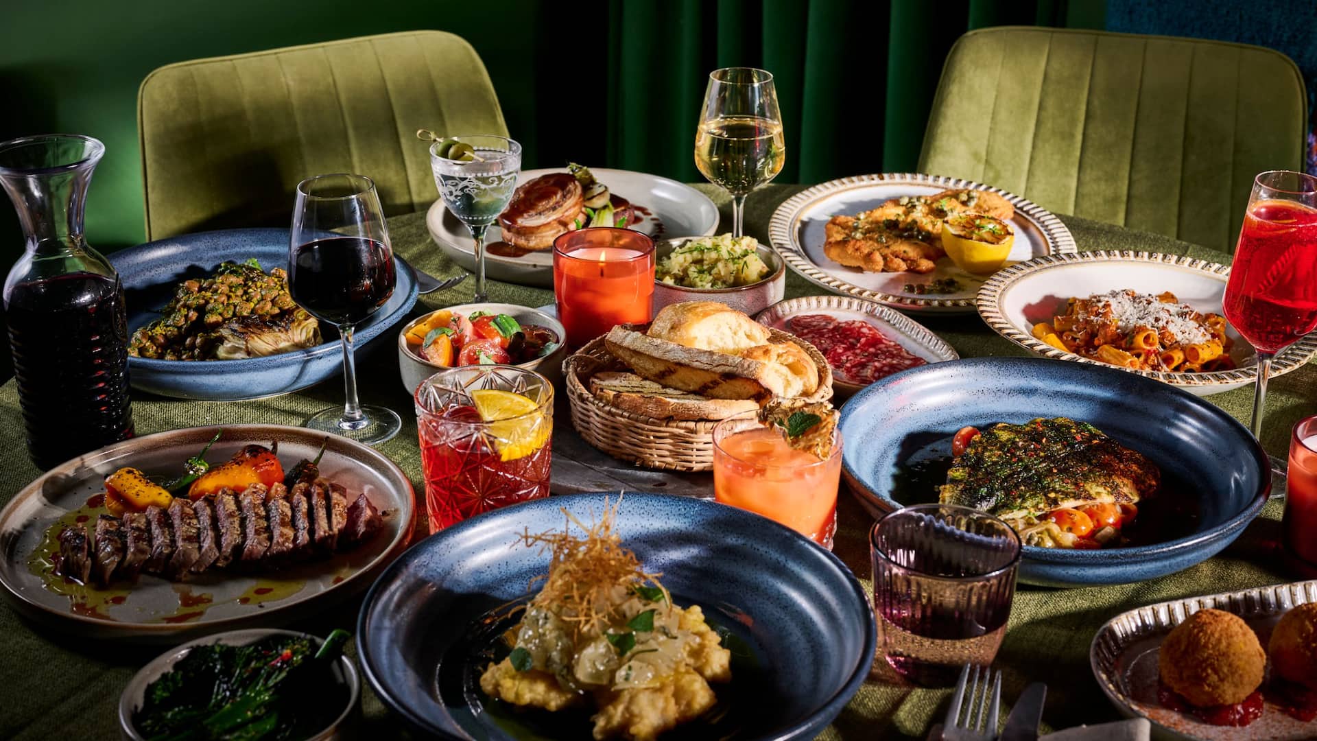 5 of 5 Hyatt Place London City East Sotto Restaurant Dining Food On Table