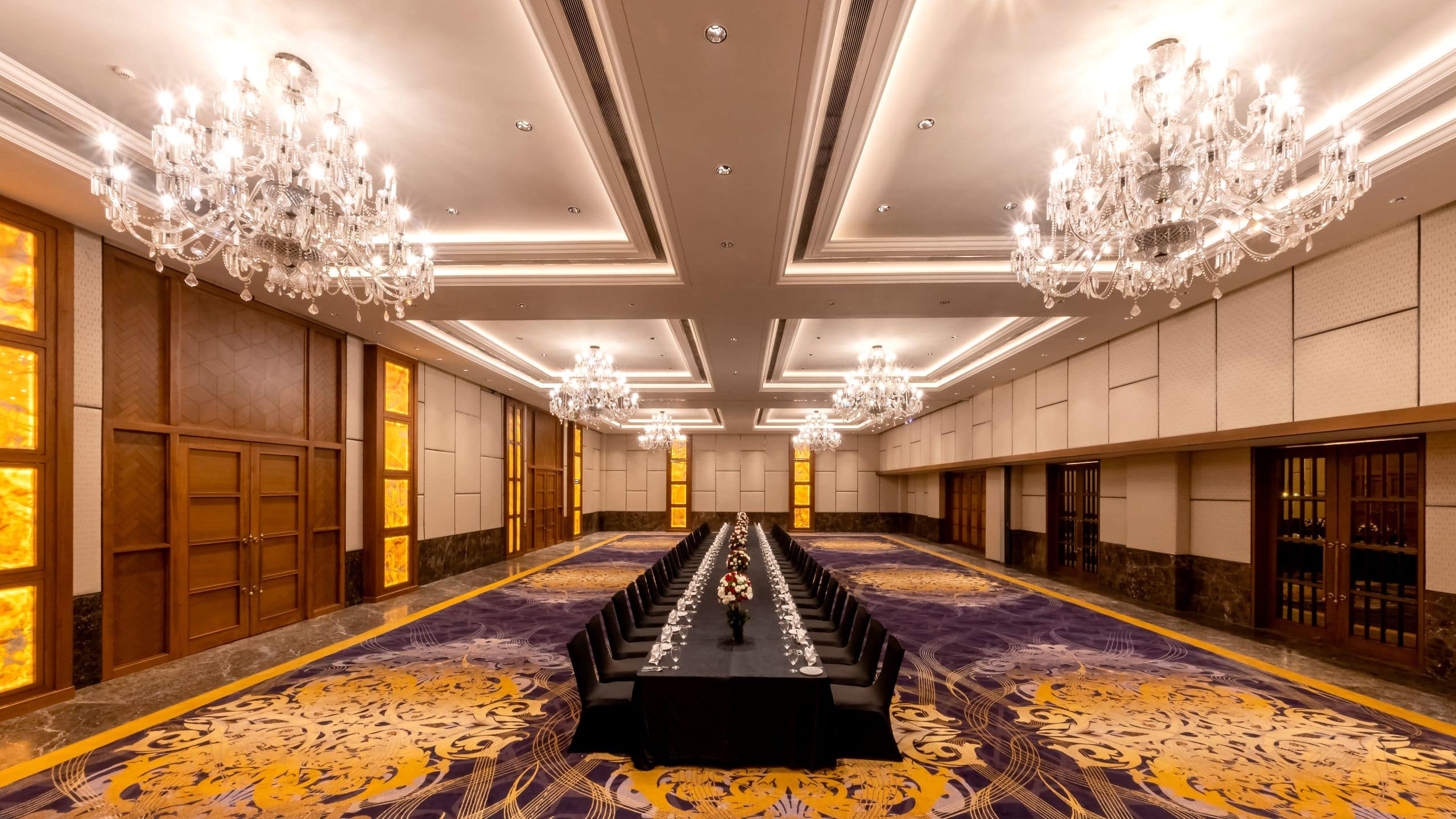 Hyatt Ahmedabad The Grand Ballroom Sit Down Setup