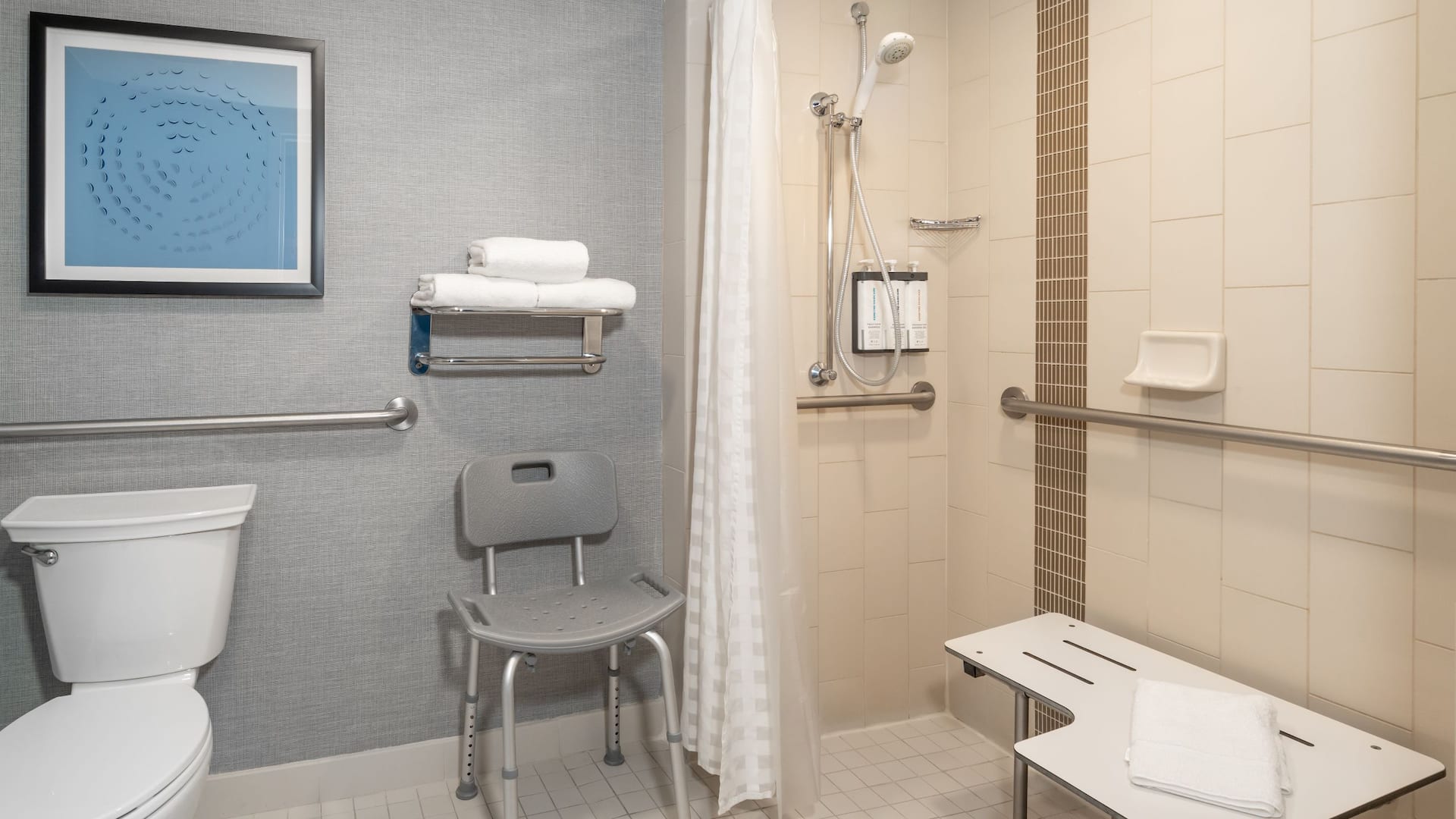 Hyatt Place Mystic Guestroom Ada Shower