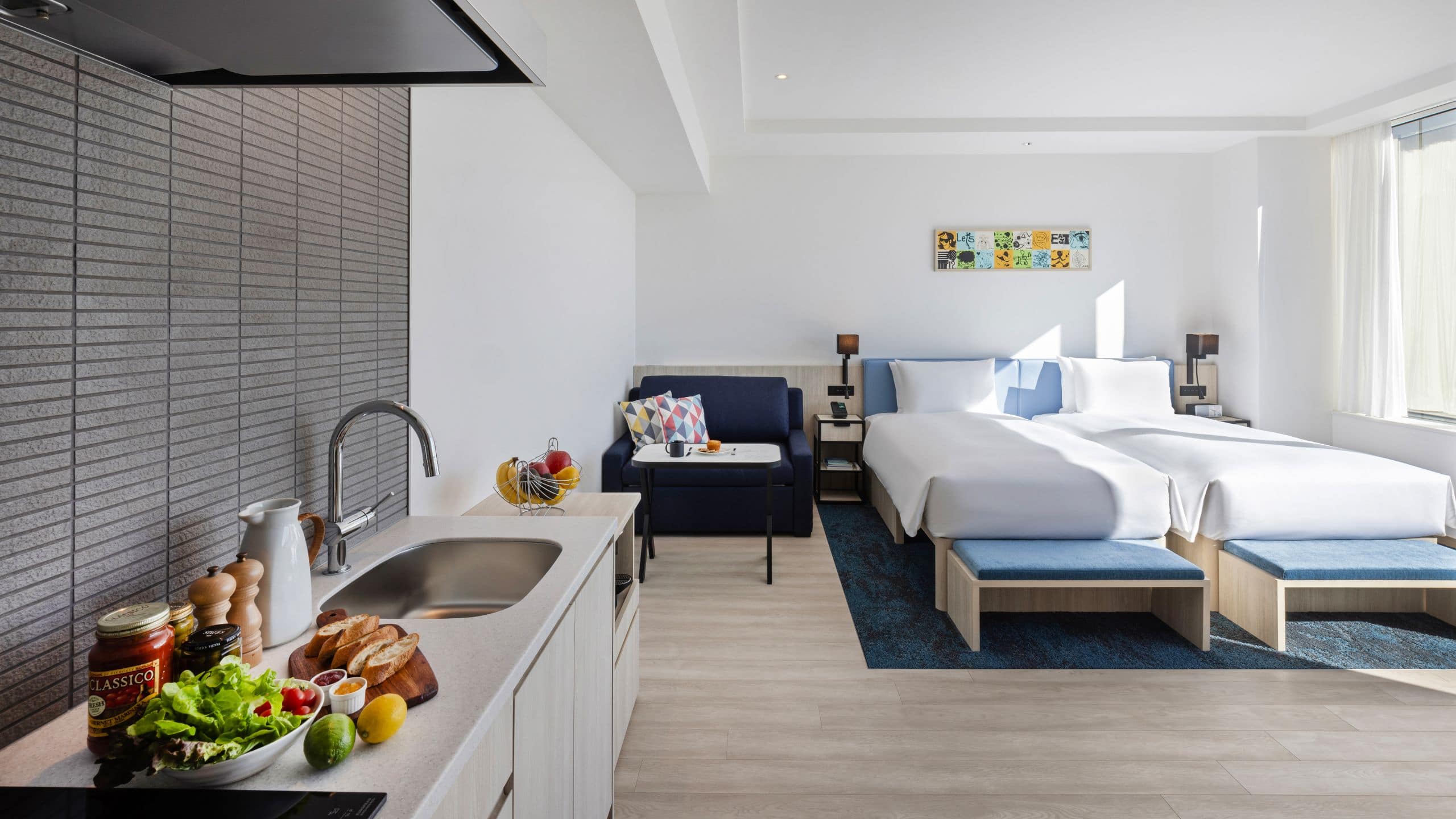 Hyatt House Tokyo Shibuya Twin Deluxe Guestroom