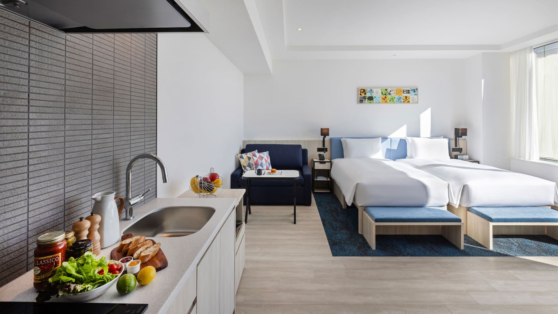 Hyatt House Tokyo Shibuya Twin Deluxe Guestroom