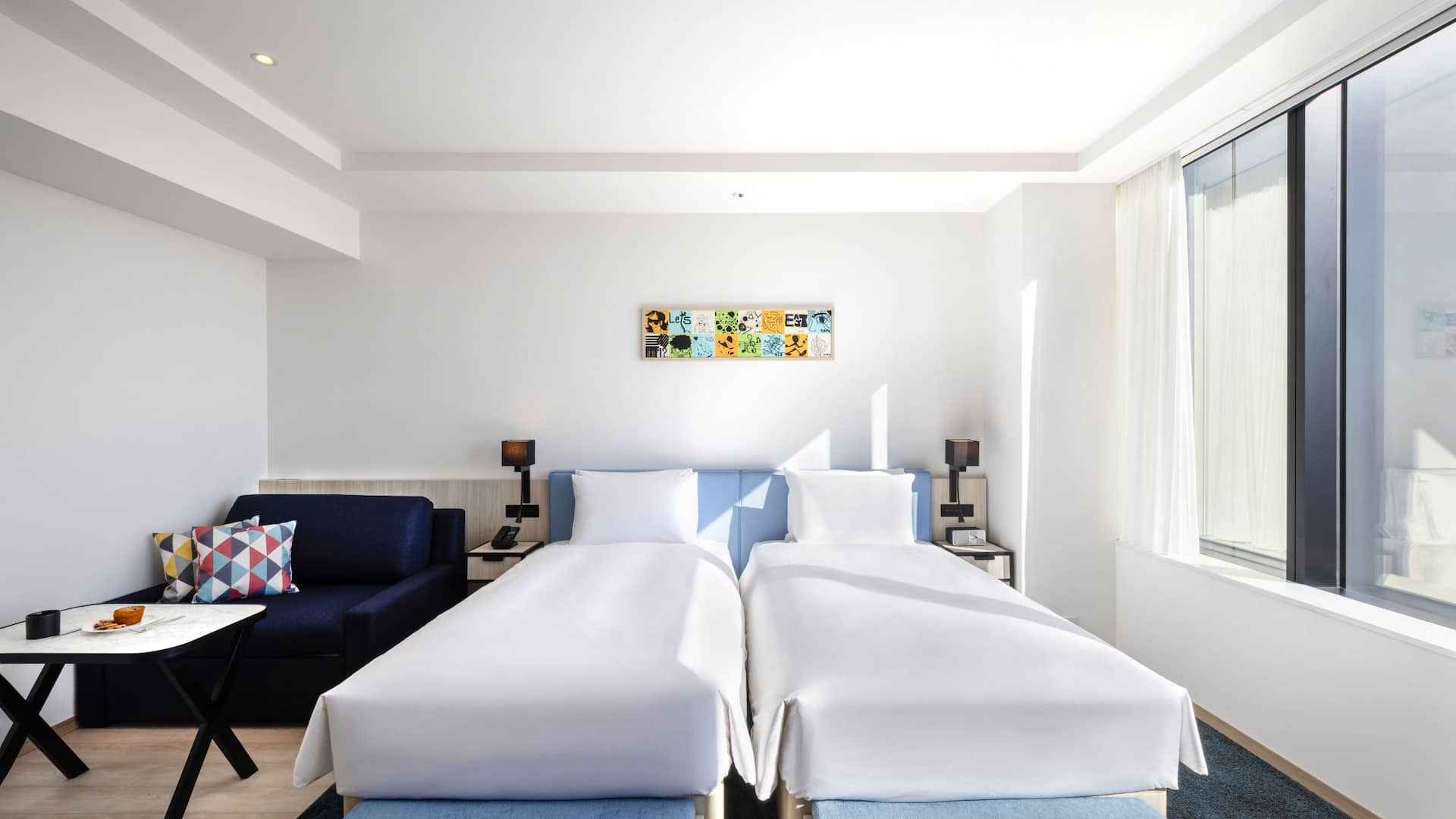 2 de 9 Hyatt House Tokyo Shibuya Twin Deluxe Guestroom Beds Detail