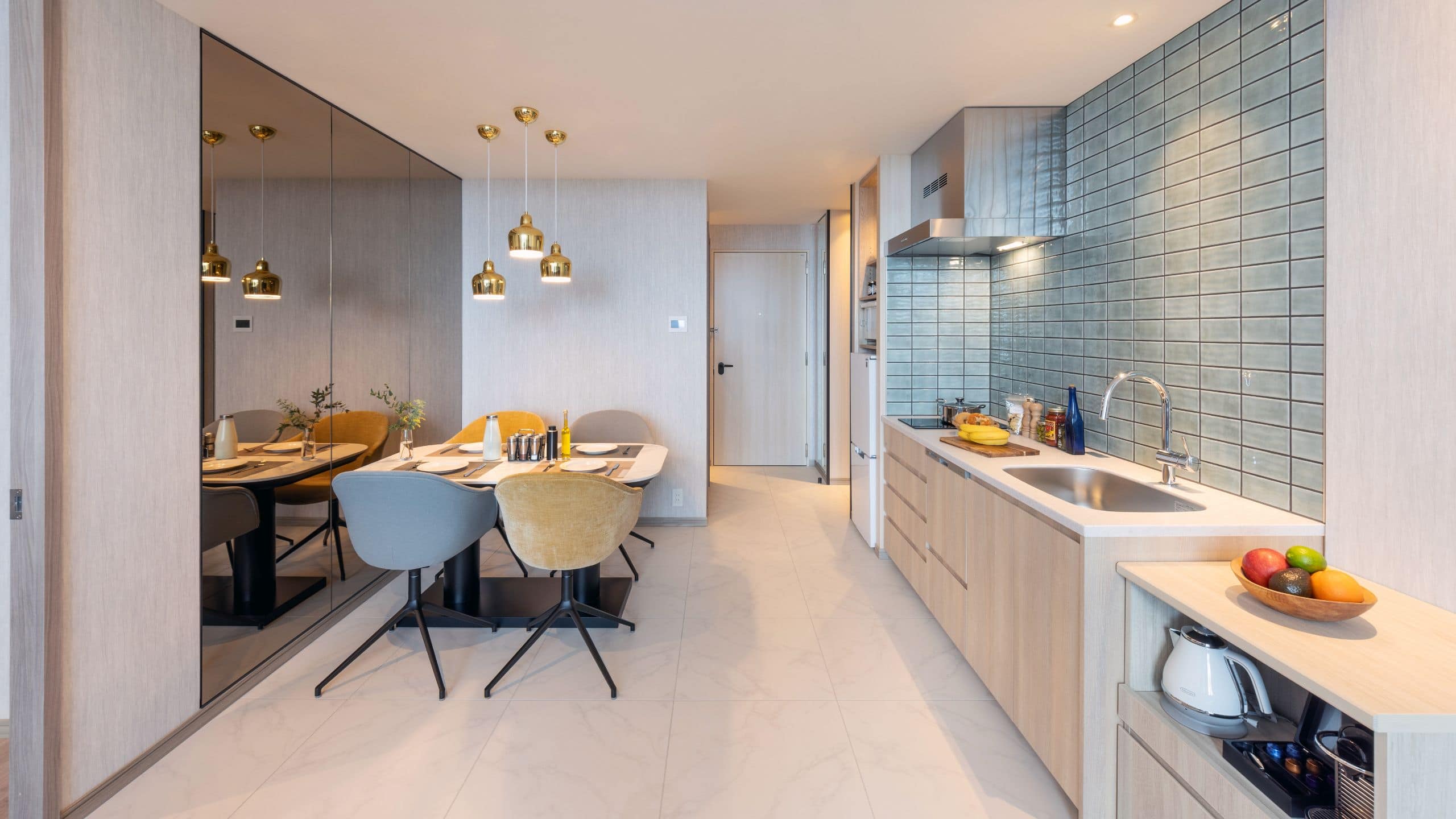 Hyatt House Tokyo Shibuya Suite Dining Table Kitchen