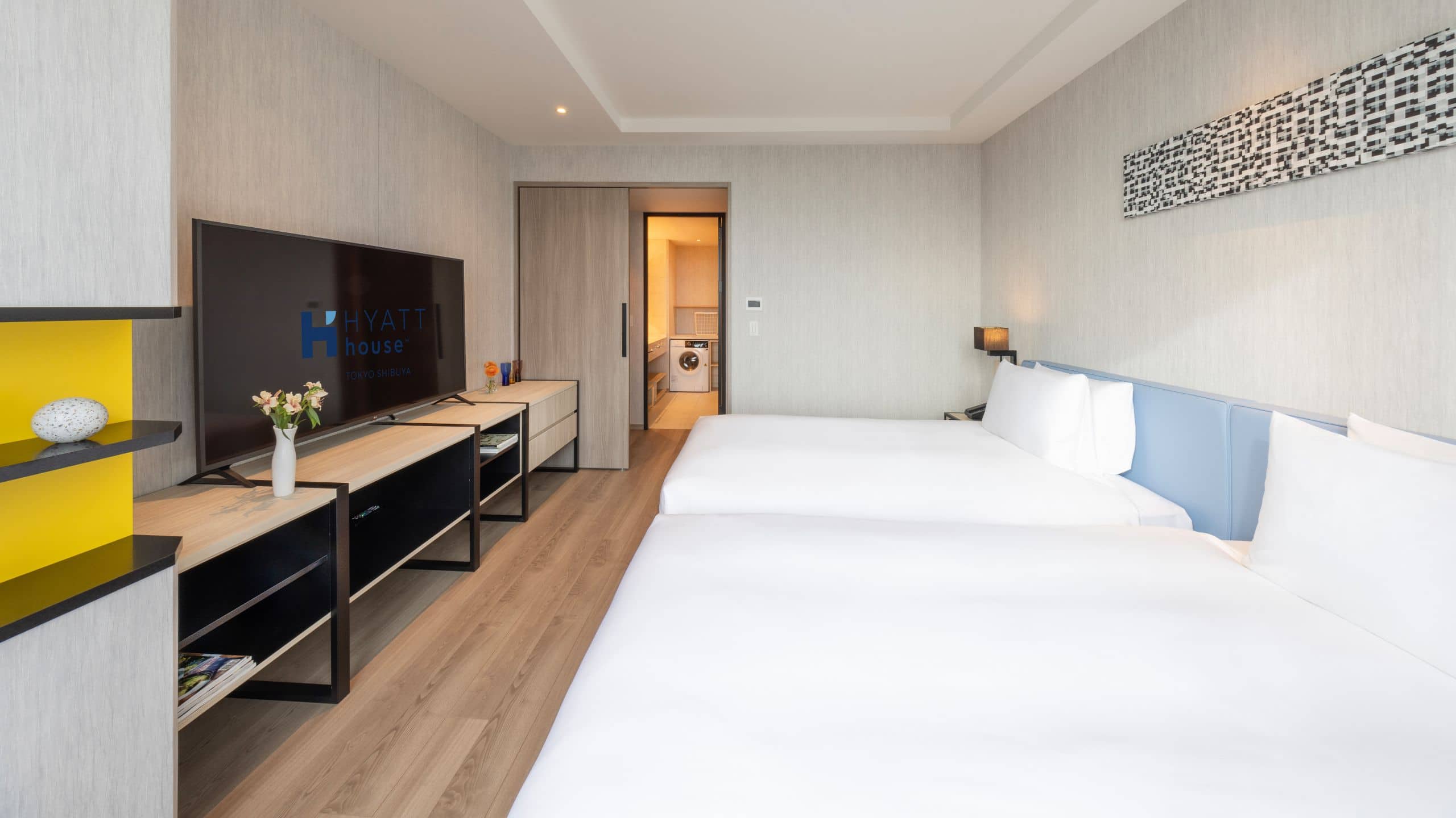 Hyatt House Tokyo Shibuya Twin Suite Bedroom