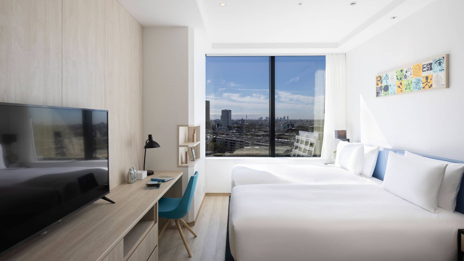 3 de 7 Hyatt House Tokyo Shibuya Twin Guestroom Beds