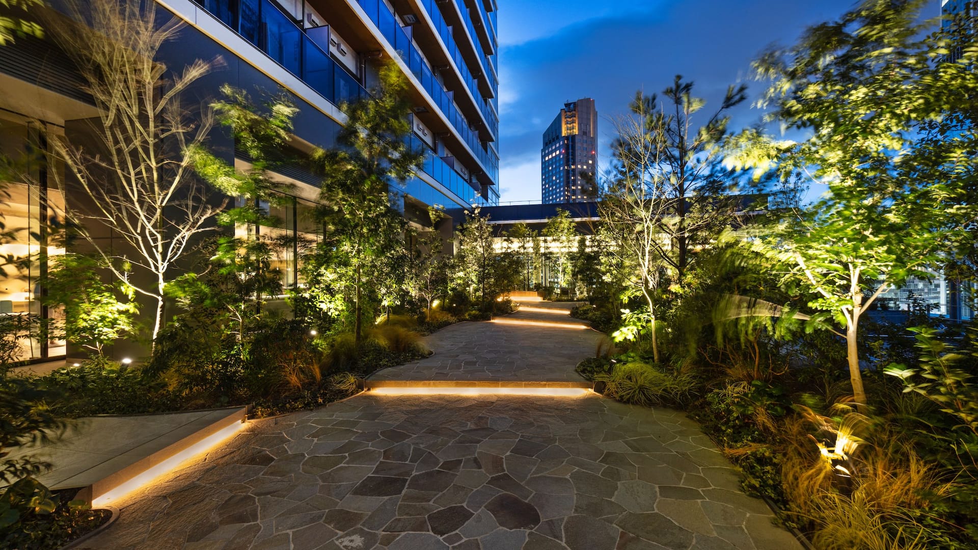 Hyatt House Tokyo Shibuya Rooftop Garden Terrace Night