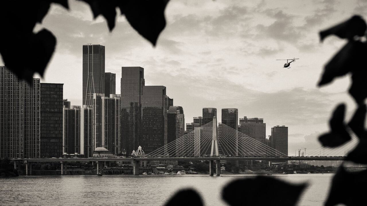Destination Bridge Black And White