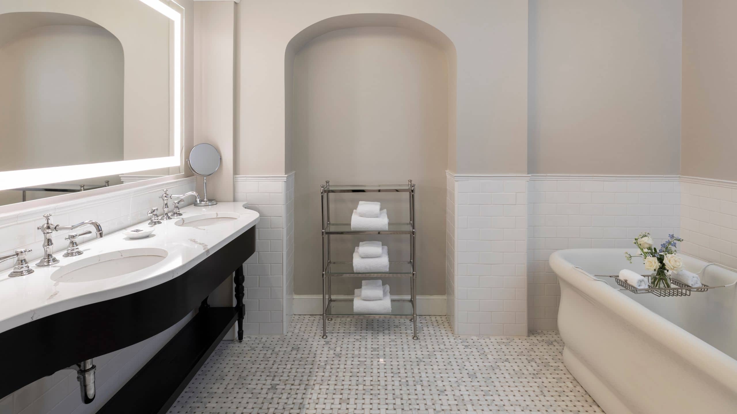 4 of 5 The Carolina Inn Suite Bathroom With Bath