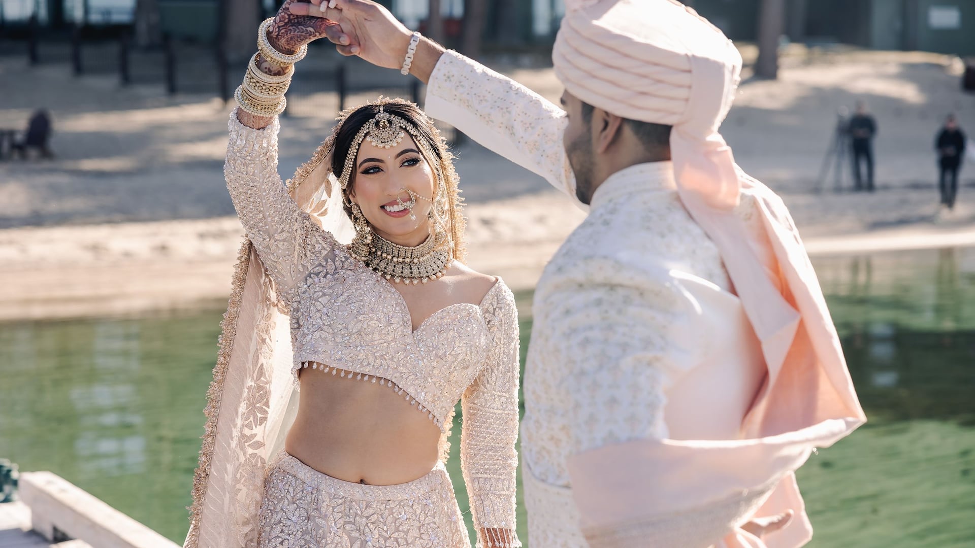 Hyatt Regency Lake Tahoe Resort, Spa and Casino Weddings Waterfront Indian Bride