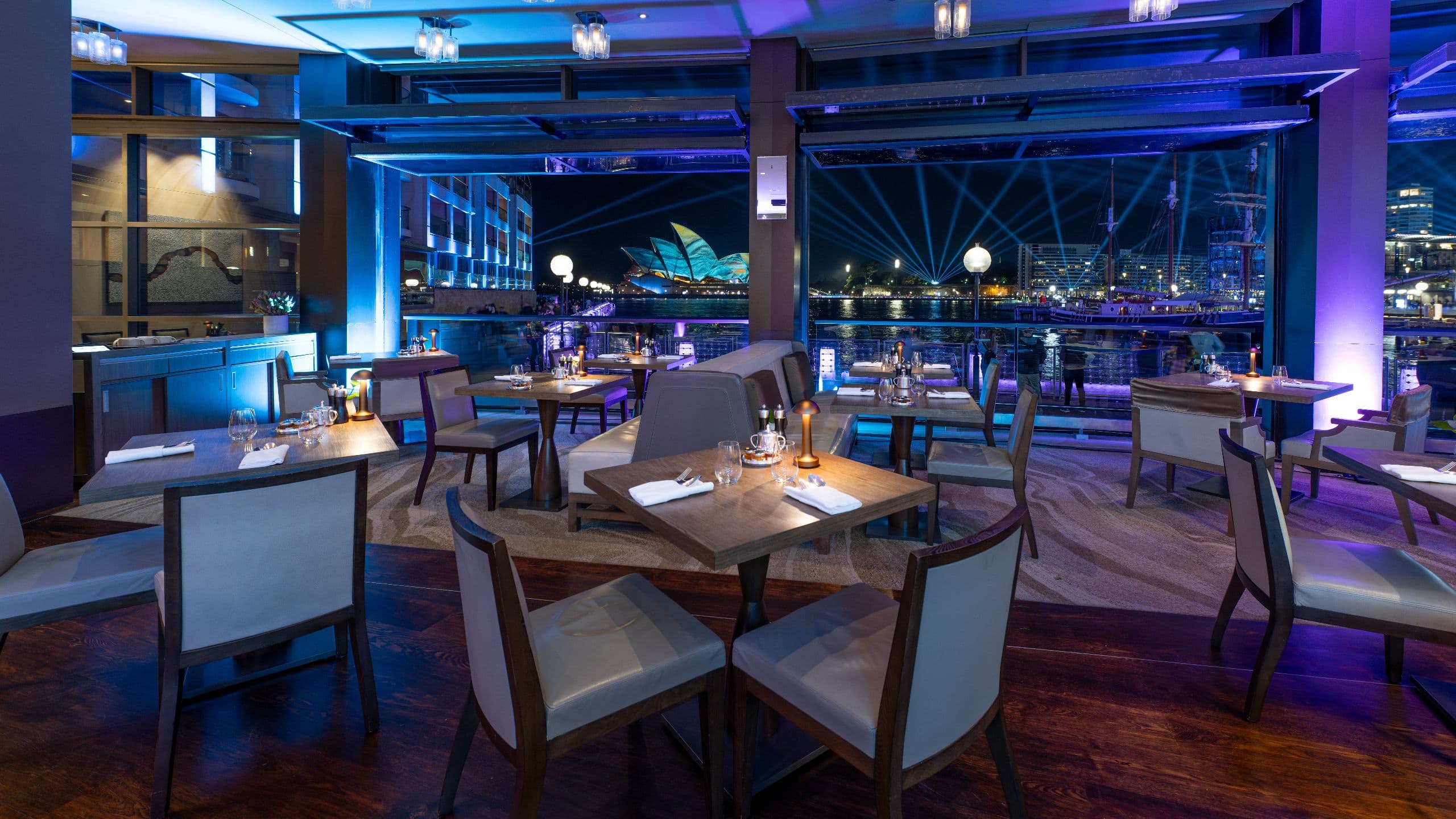 Park Hyatt Sydney Dining Room Night View