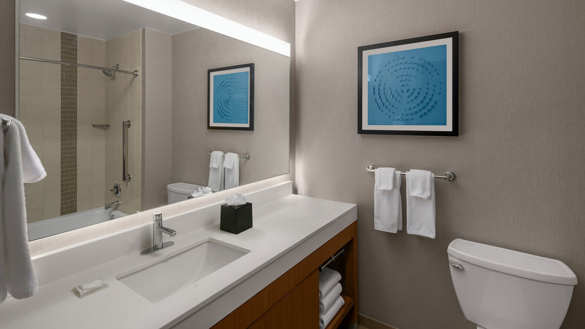 5 of 5 Hyatt Place Denver/Cherry Creek Qnqn Tub Combo Bathroom