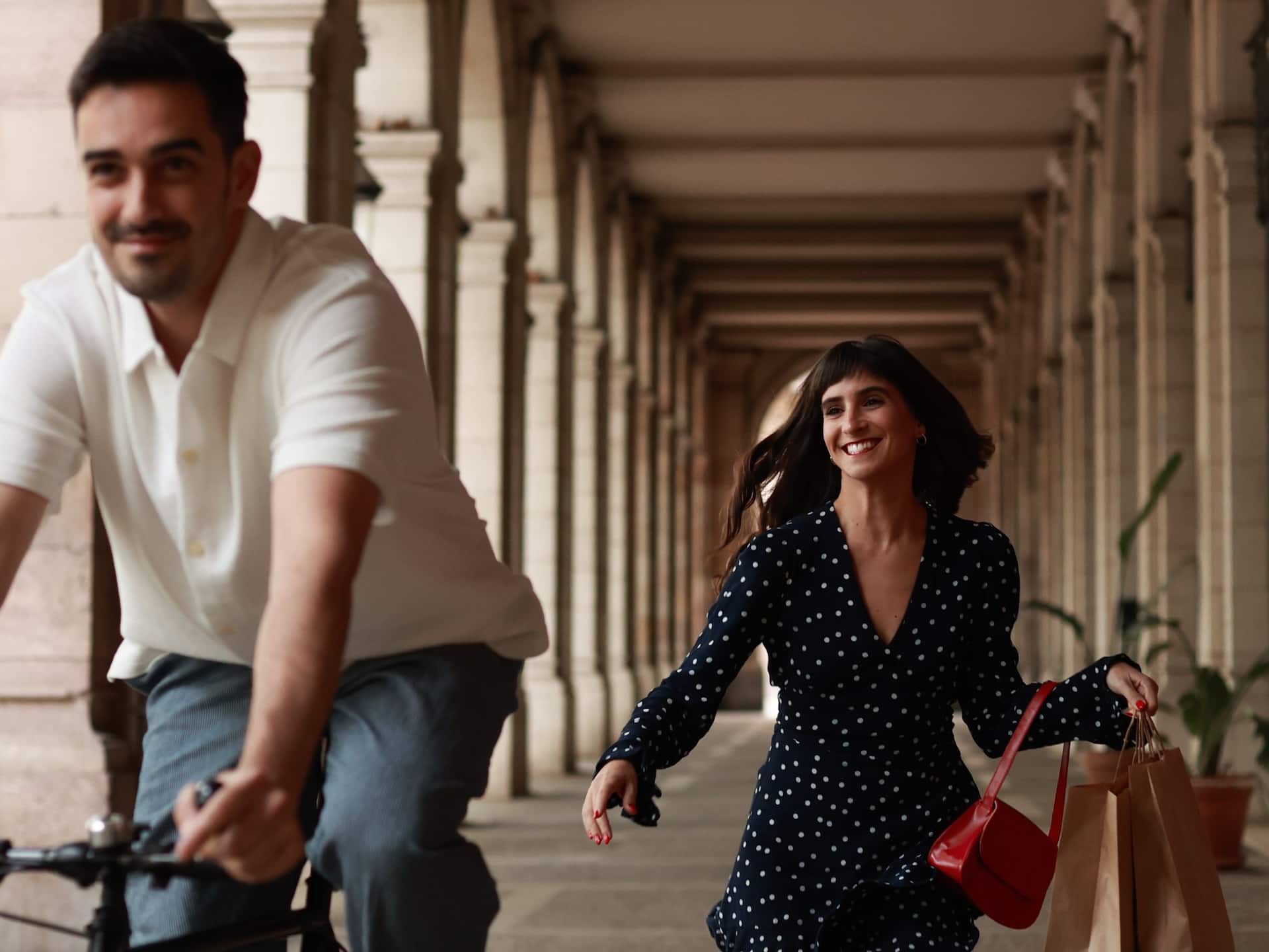 Grand Hyatt Barcelona Couple At Barcelona Streets