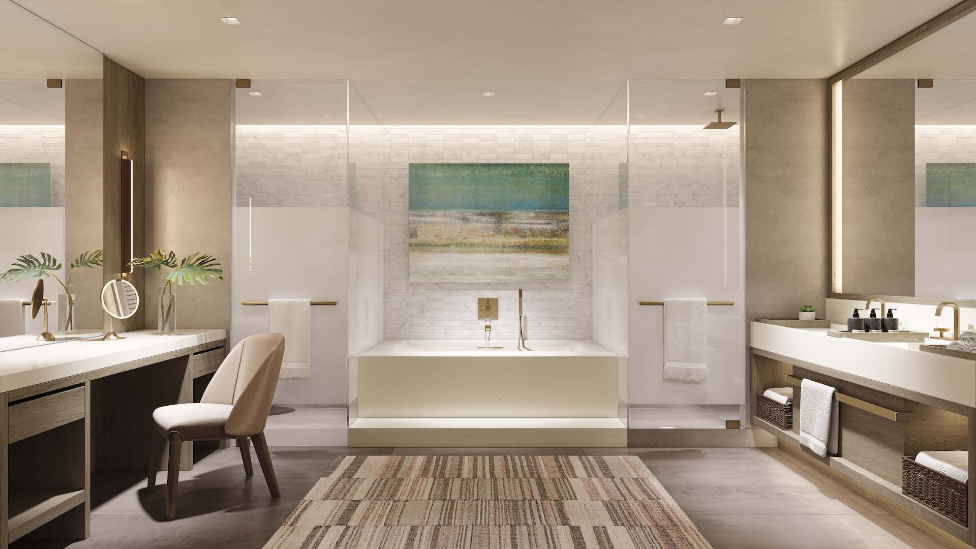 2 of 2 Grand Hyatt Grand Cayman One Bedroom Bathroom