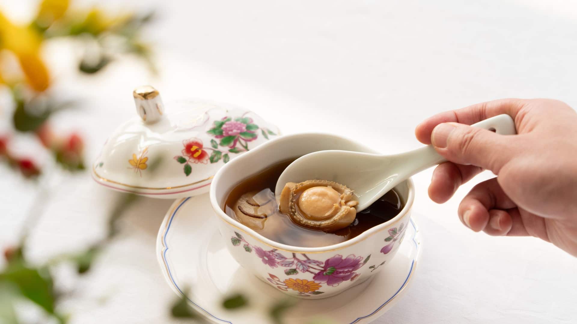 Grand Hyatt Hong Kong Ohr Double Boiled Australian Jade Tiger Abalone Soup