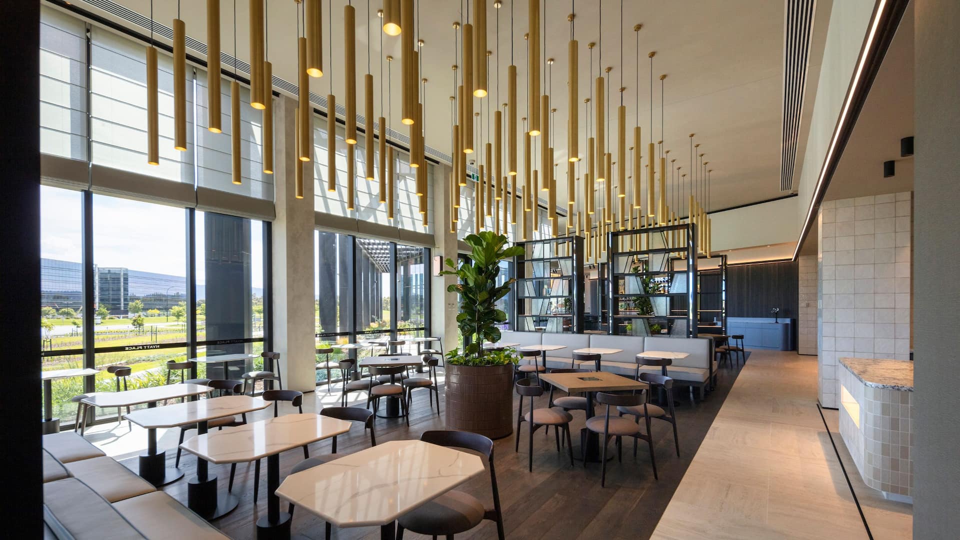 Hyatt Place Melbourne Caribbean Park Restaurant Window View