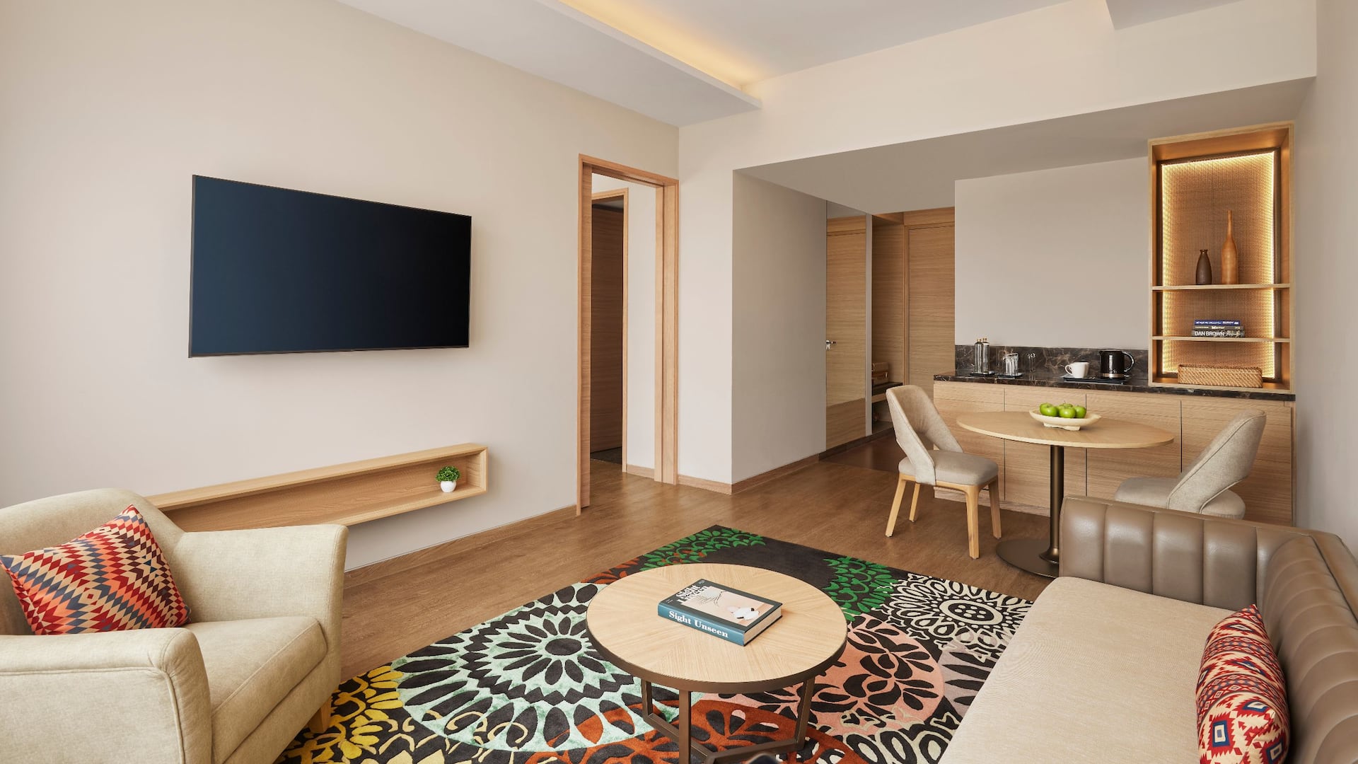 Hyatt Place Aurangabad Airport One Bedroom King Bed Suite Living Room