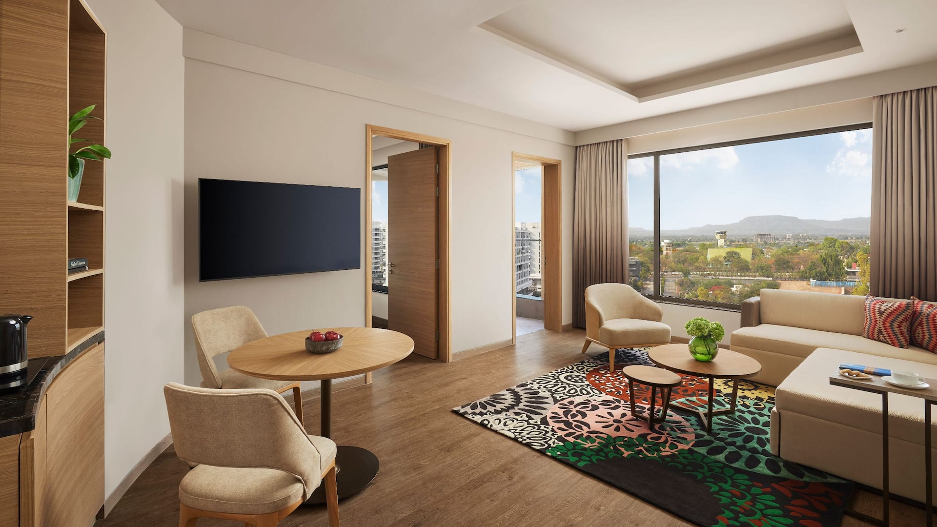 Hyatt Place Aurangabad Airport One Bedroom King Suite Balcony Living Room