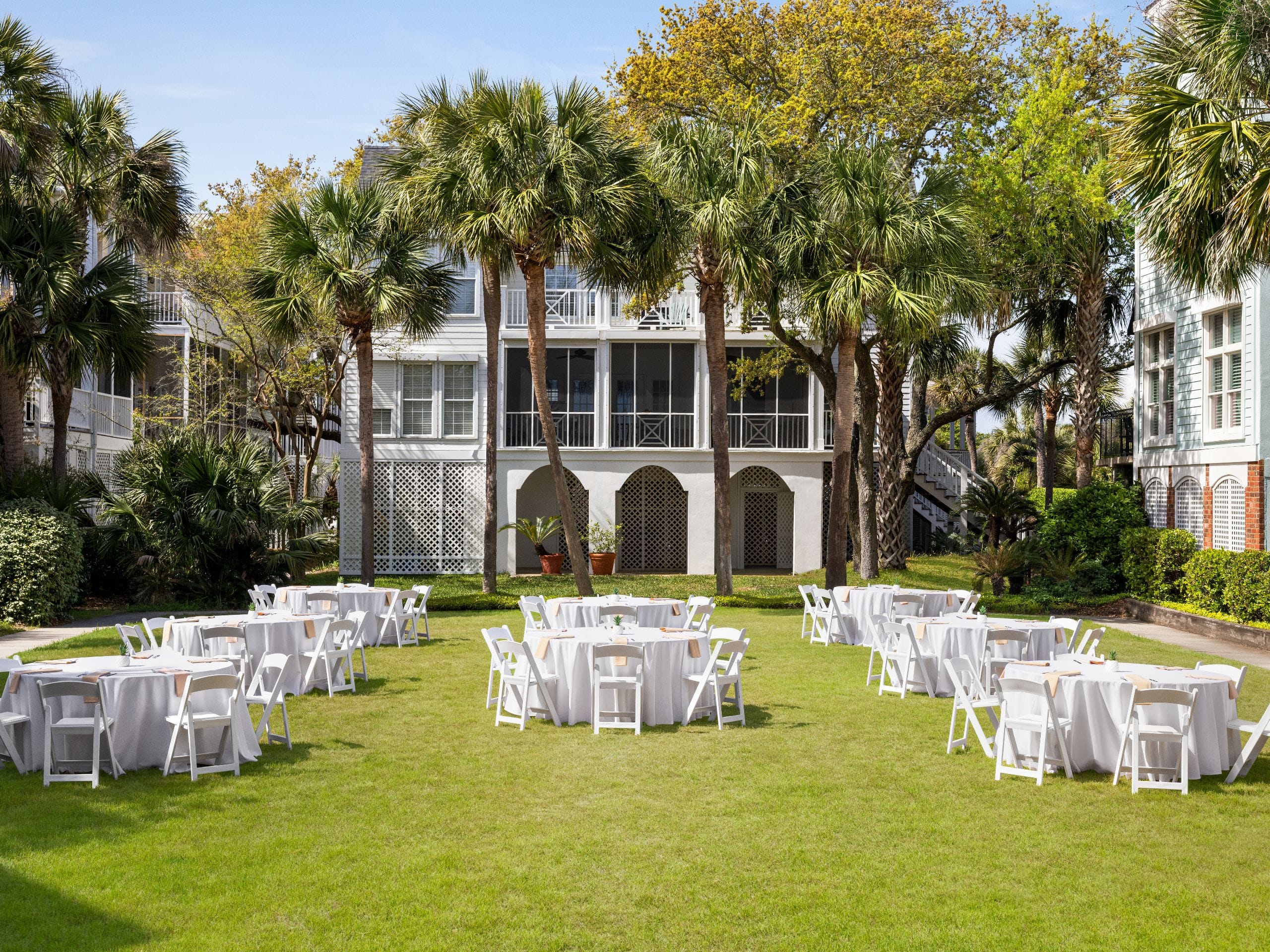 Wild Dunes Resort - Sweetgrass Inn and Boardwalk Inn Croquet Lawn South Detail