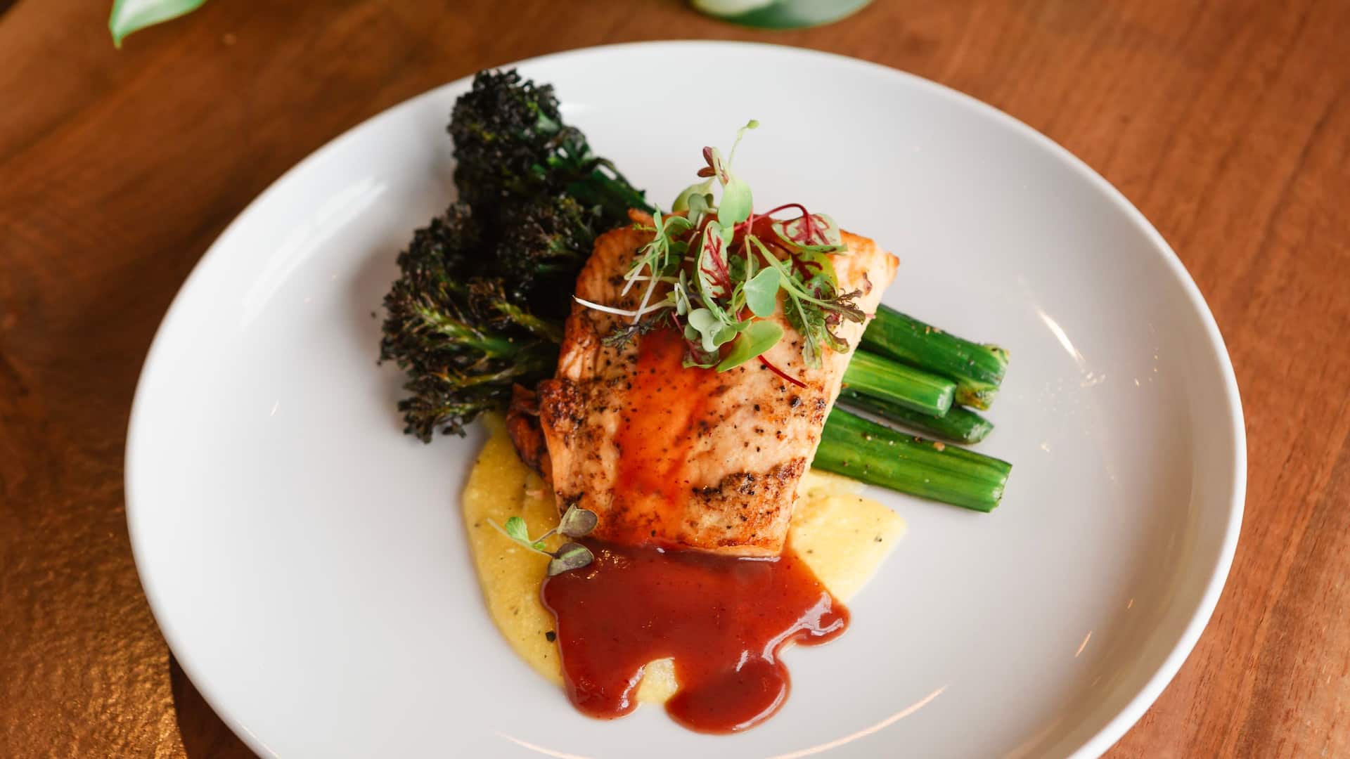 Hyatt Regency Lake Washington at Seattle's Southport Banquet Food Salmon