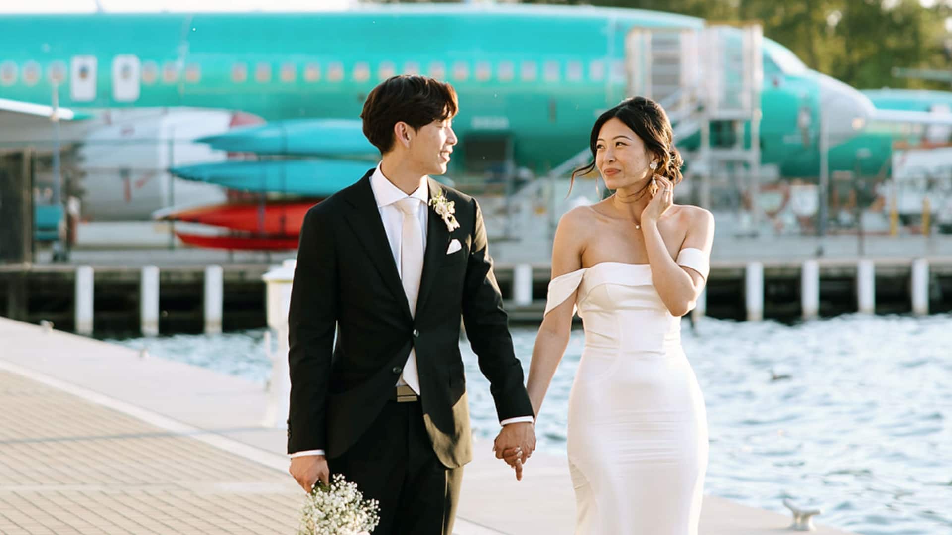 Hyatt Regency Lake Washington at Seattle's Southport Couple By Airplane