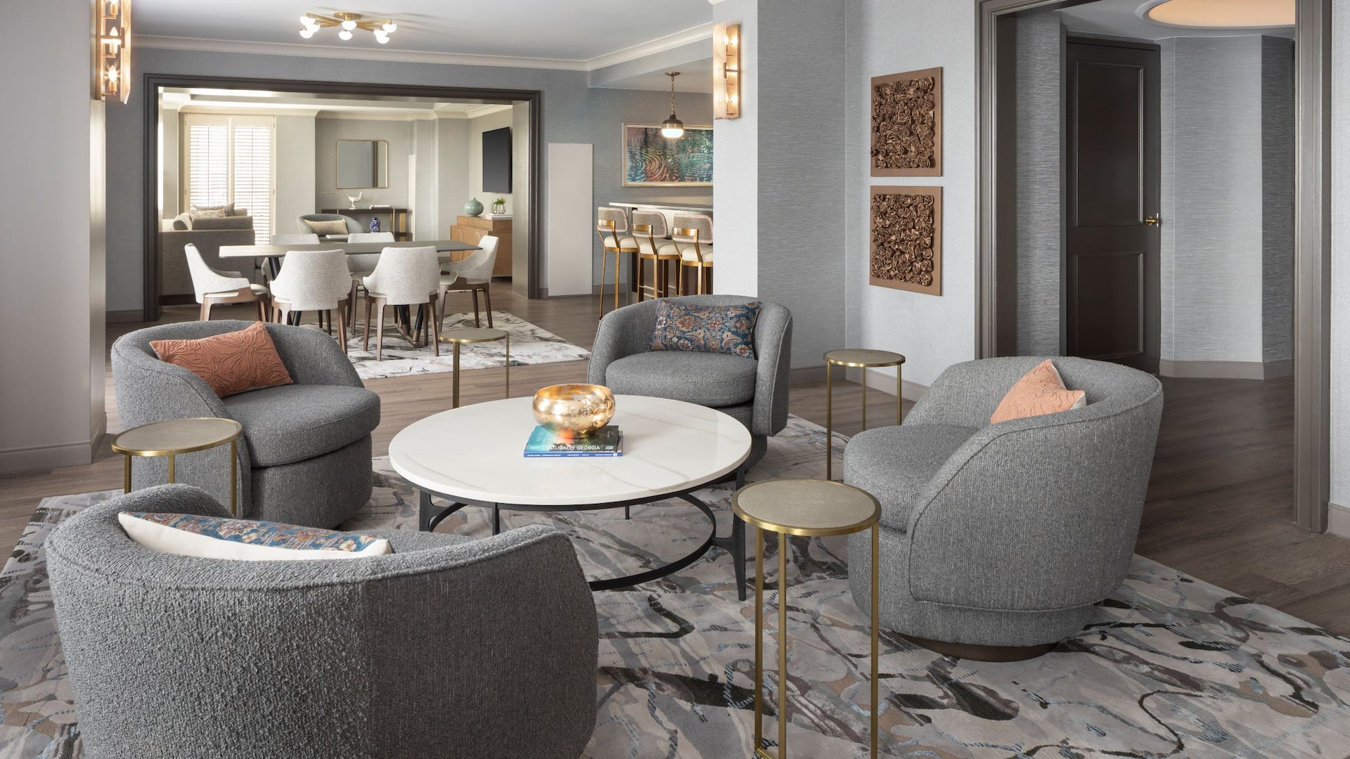 2 de 7 Grand Hyatt Atlanta in Buckhead Presidential Suite Living Room View