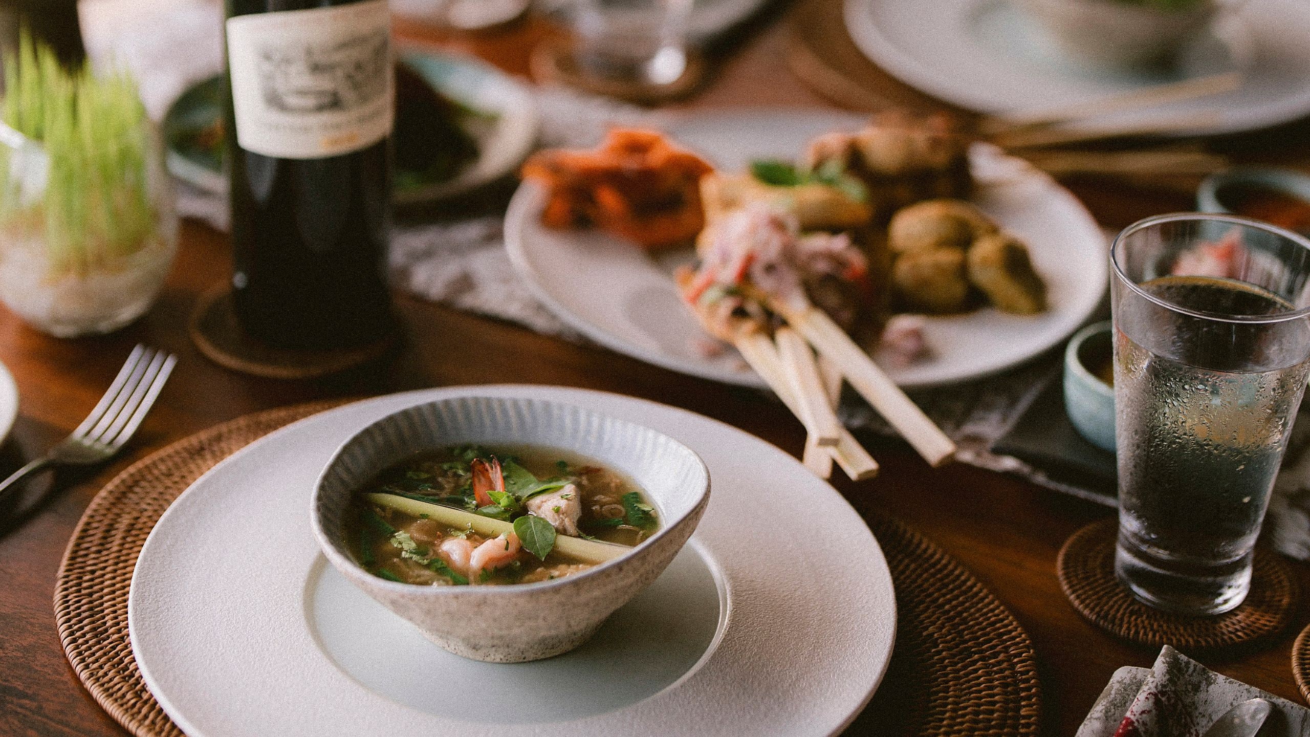Alila Manggis Seasalt Restaurant Seafood Platter Soup