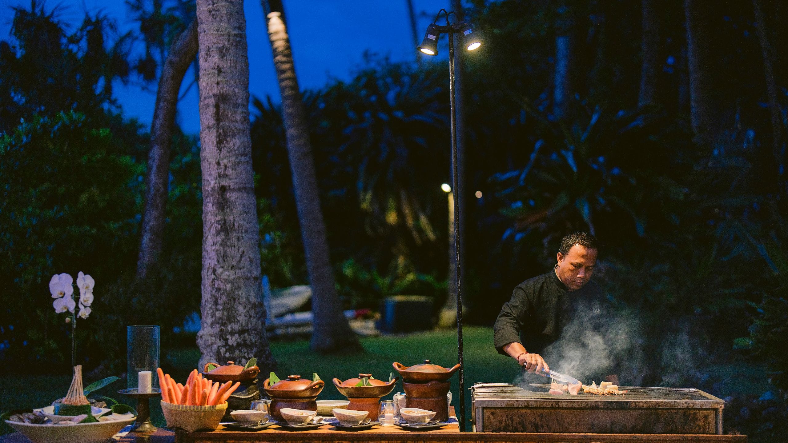 Alila Manggis Jazz Night Bbq Chef Grill Evening